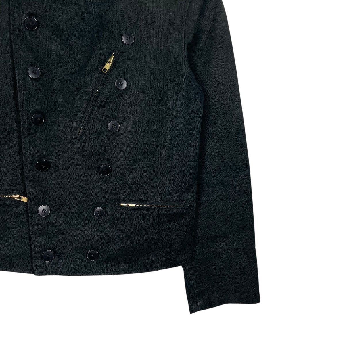 agnes b. Agnes B Double Breasted Crop Jacket Size XS / US 0-2 / IT 36-38 - 4 Thumbnail