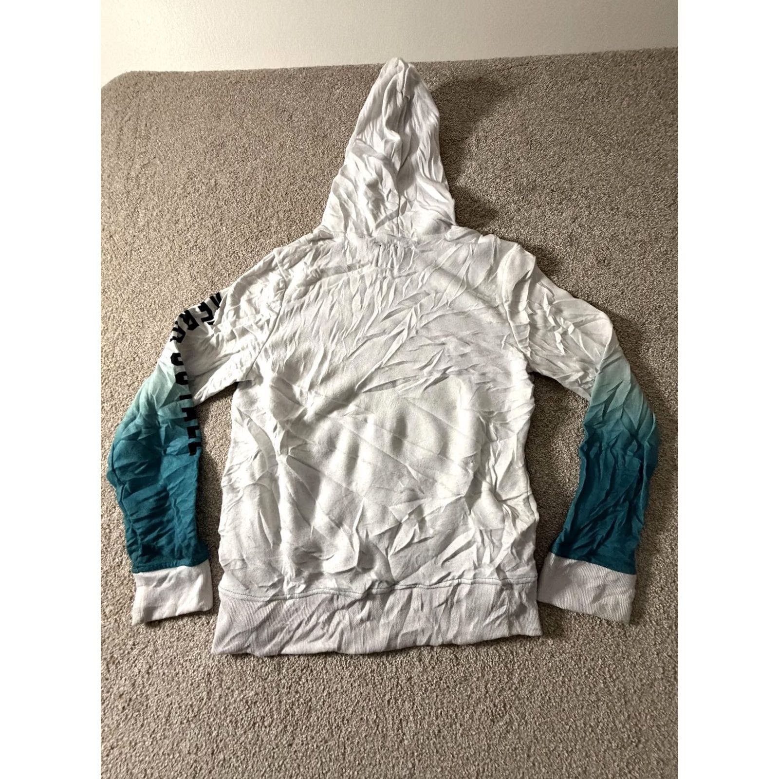 Aeropostale Aeropostale Mens Medium Blue Palm Tree Graphic Hoodie Sweatshirt Size US M / EU 48-50 / 2 - 7 Thumbnail