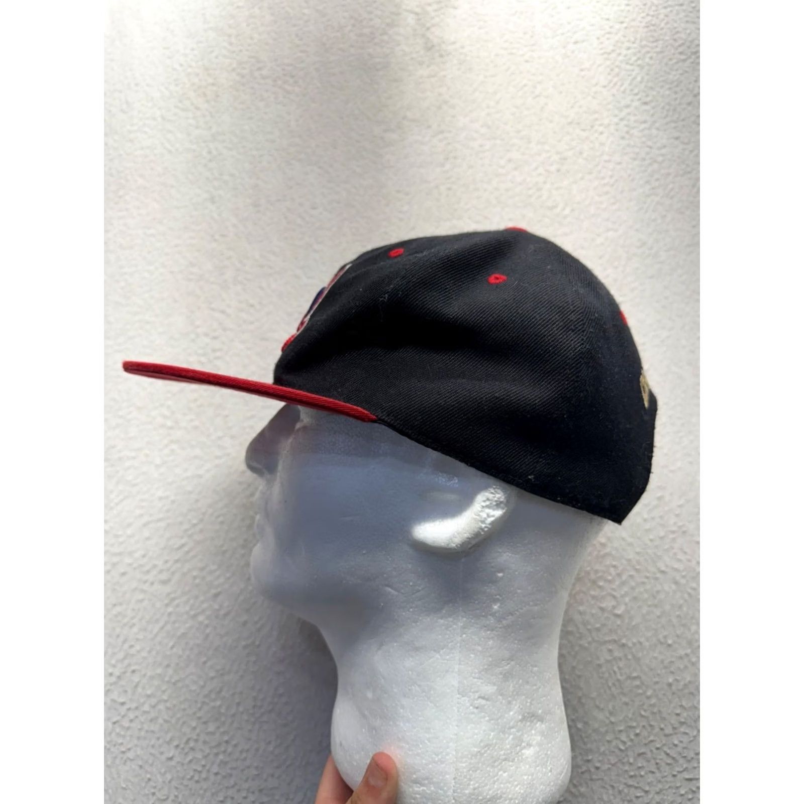 Logo 7 Headcoverz Cleveland Hat Snapback Adjustable Embroidered Logo Baseball Cap Mens One Size Black Red Size ONE SIZE - 3 Thumbnail