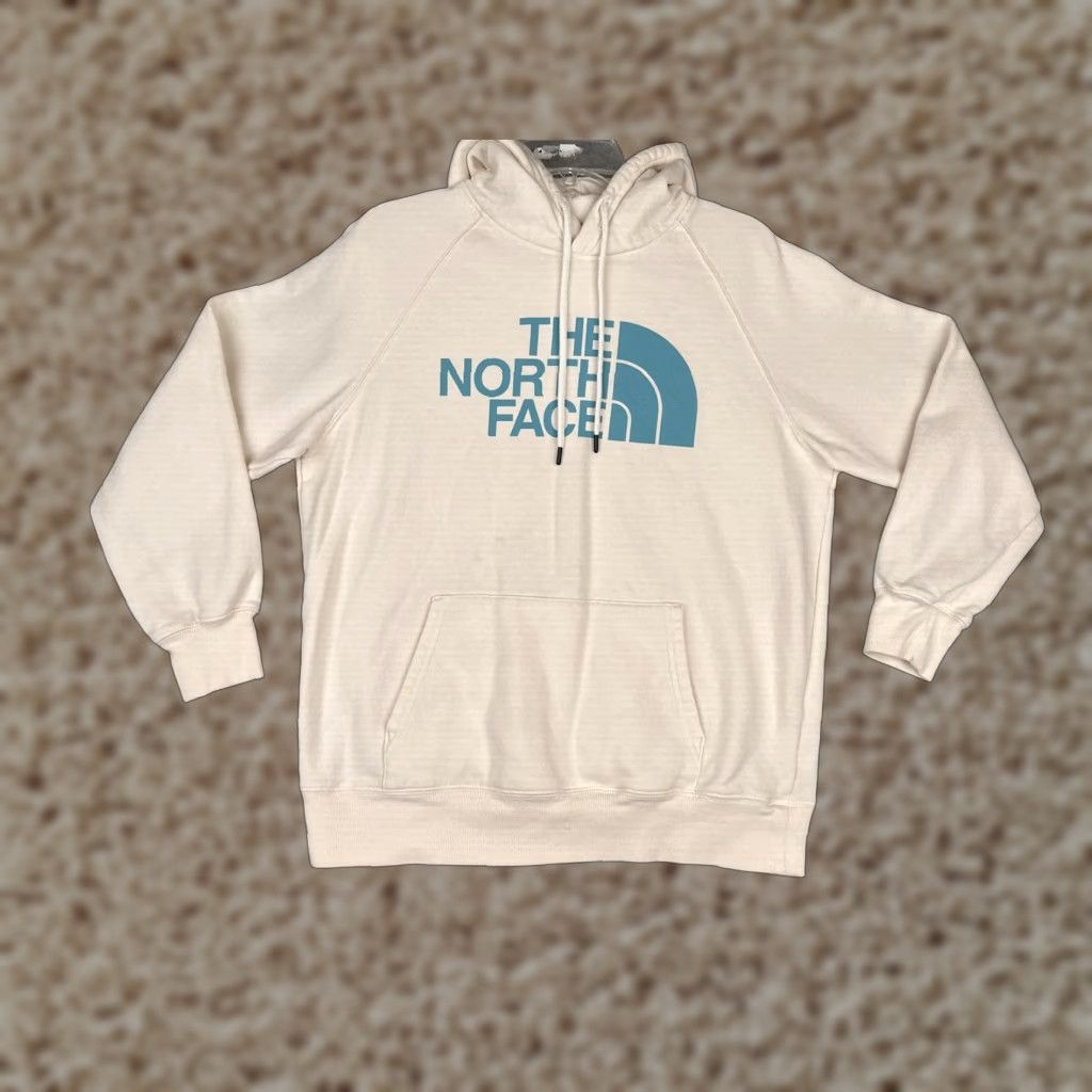 The North Face The North Face Hoodie Womens L White Half Dome Logo Fleece Sweatshirt Size L / US 10 / IT 46 - 1 Thumbnail