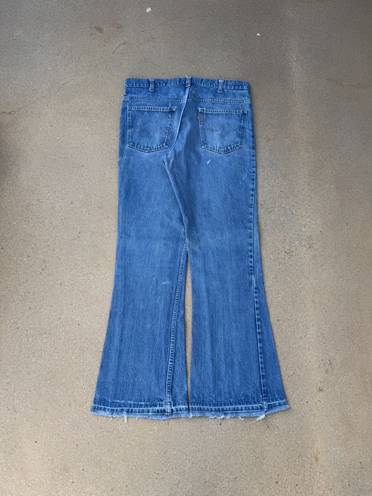 Levi's Vtg 70’s Levi’s 646 Orange Tab Bellbottom Flare Jeans 34x30 Size US 34 / EU 50 - 2 Thumbnail
