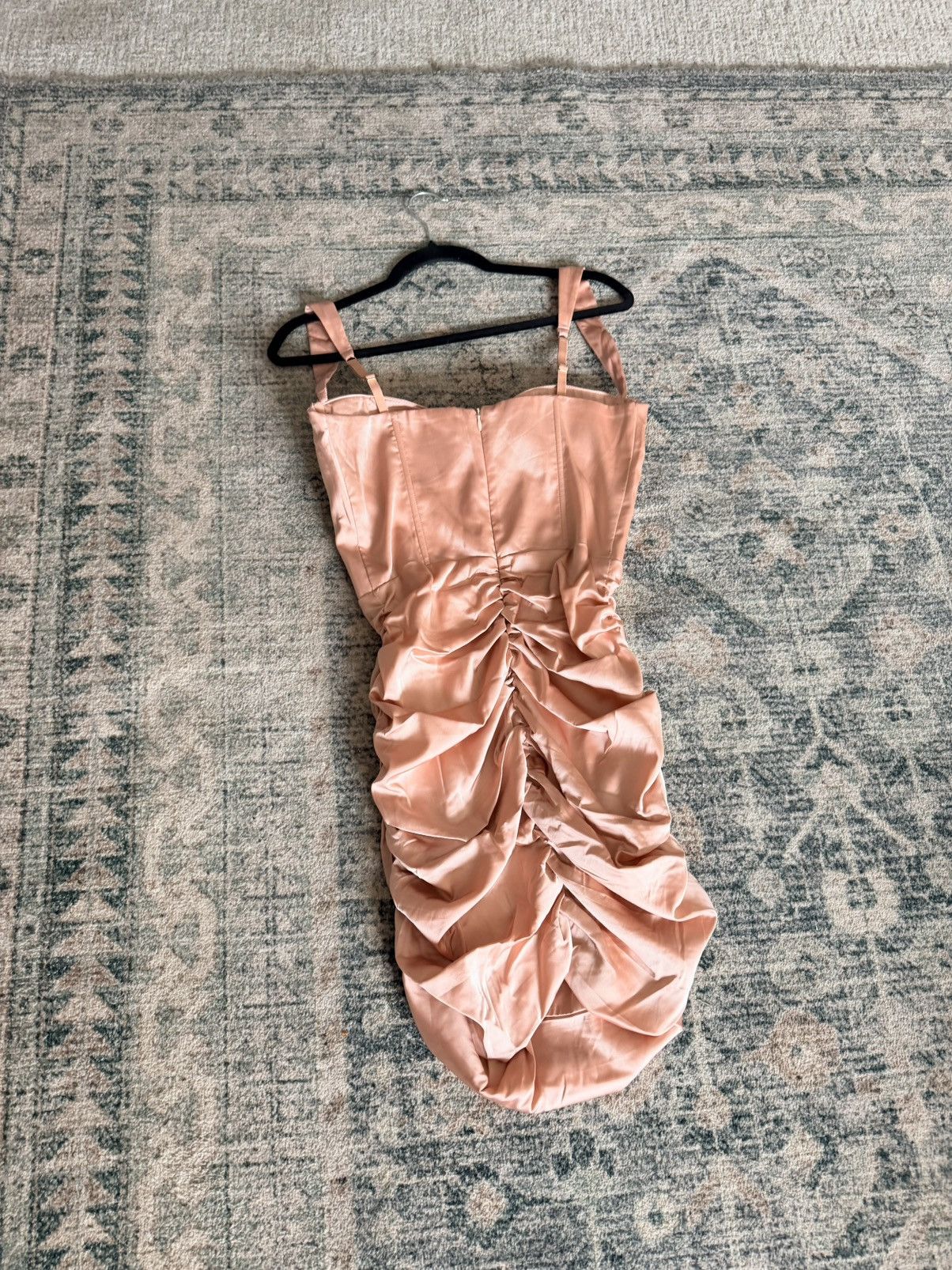 Other Oh Polly baby pink satin sweetheart corset mini dress 10 Size L / US 10 / IT 46 - 10 Thumbnail