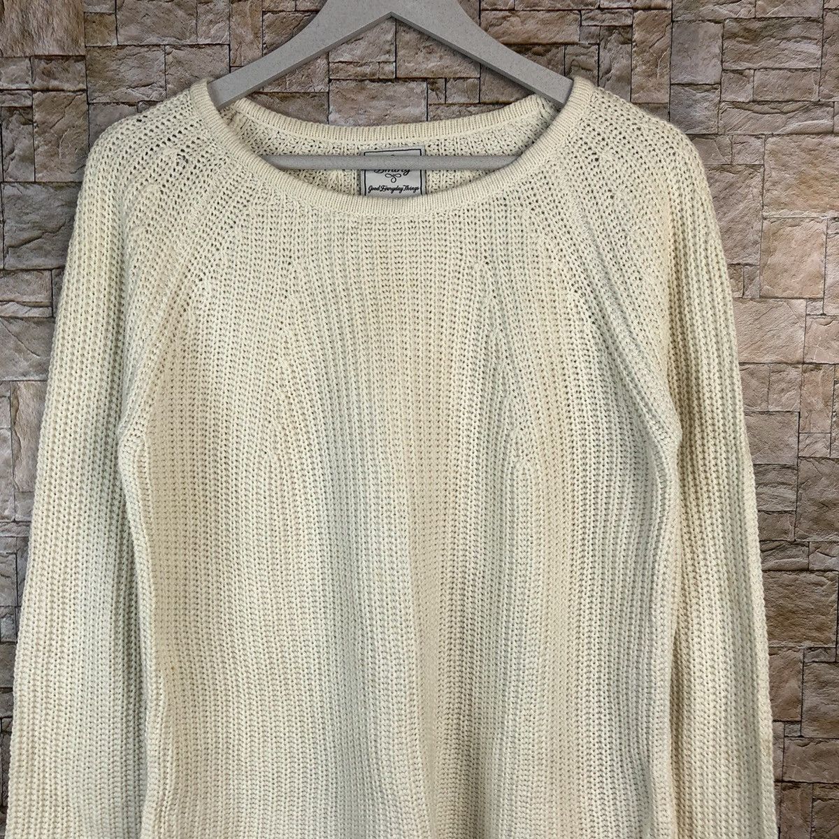 Beams Plus × Homespun Knitwear × Japanese Brand D Ming Beams White Knitwear #A1084 Size US M / EU 48-50 / 2 - 5 Thumbnail