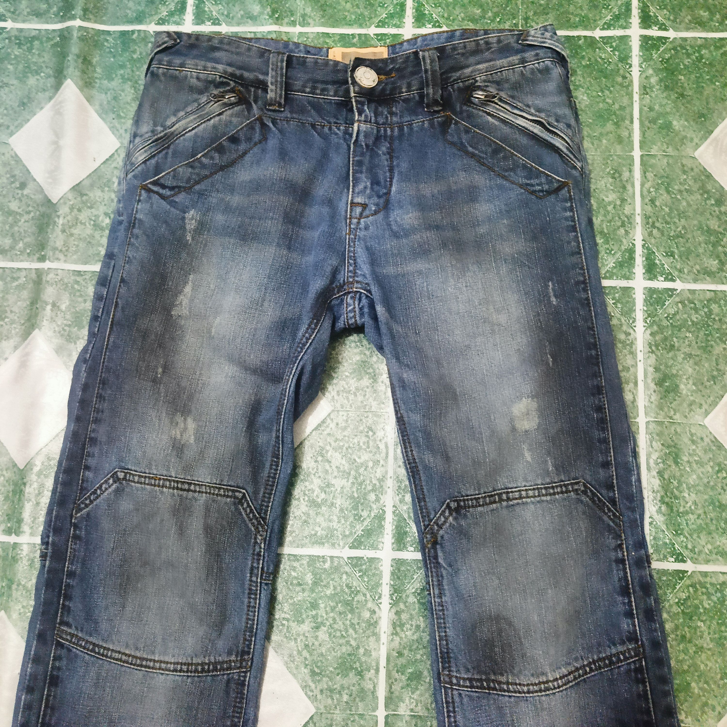 5351 POUR LES HOMMES Samuel & Kevin Jeans Distressed Denim Size US 31 - 3 Thumbnail