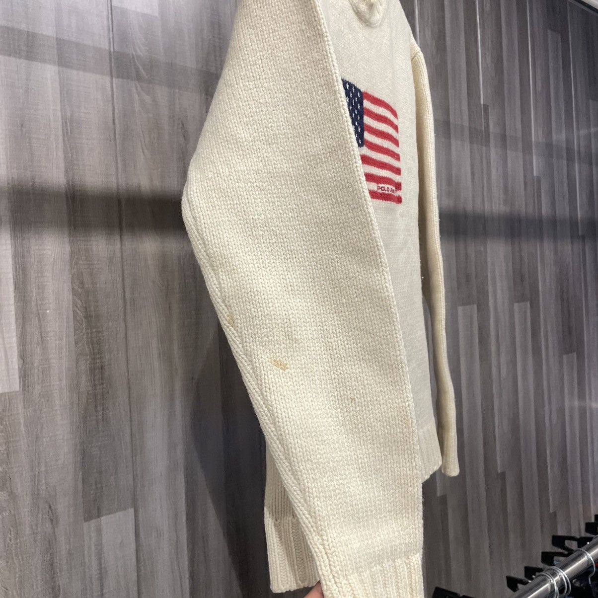 Polo Ralph Lauren × Vintage Polo Ralph Lauren American Flag Sweater Size US XL / EU 56 / 4 - 8 Thumbnail