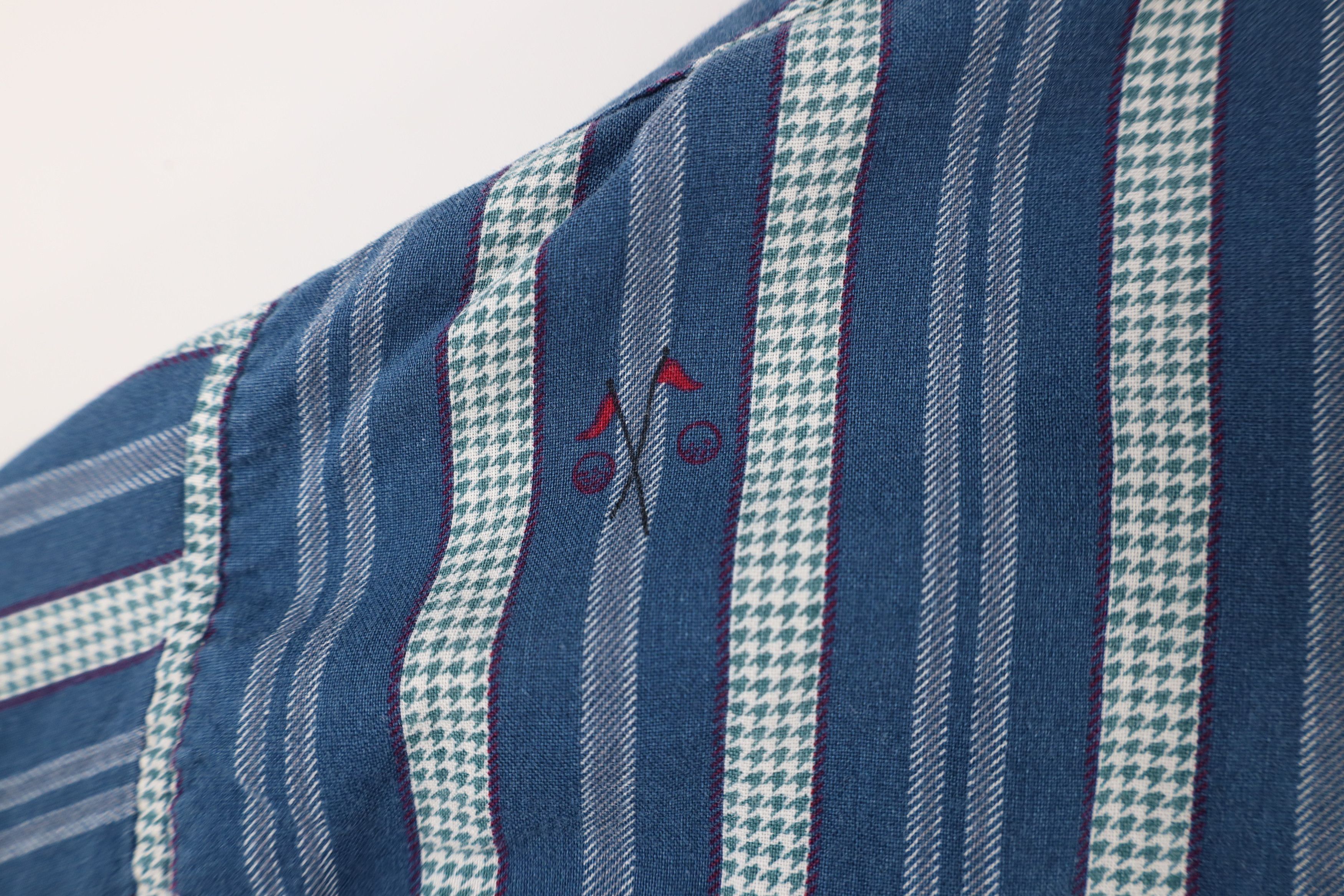 Vintage Vintage 90s Streetwear Golf Flag Button Down Shirt Cotton Size US XL / EU 56 / 4 - 5 Thumbnail