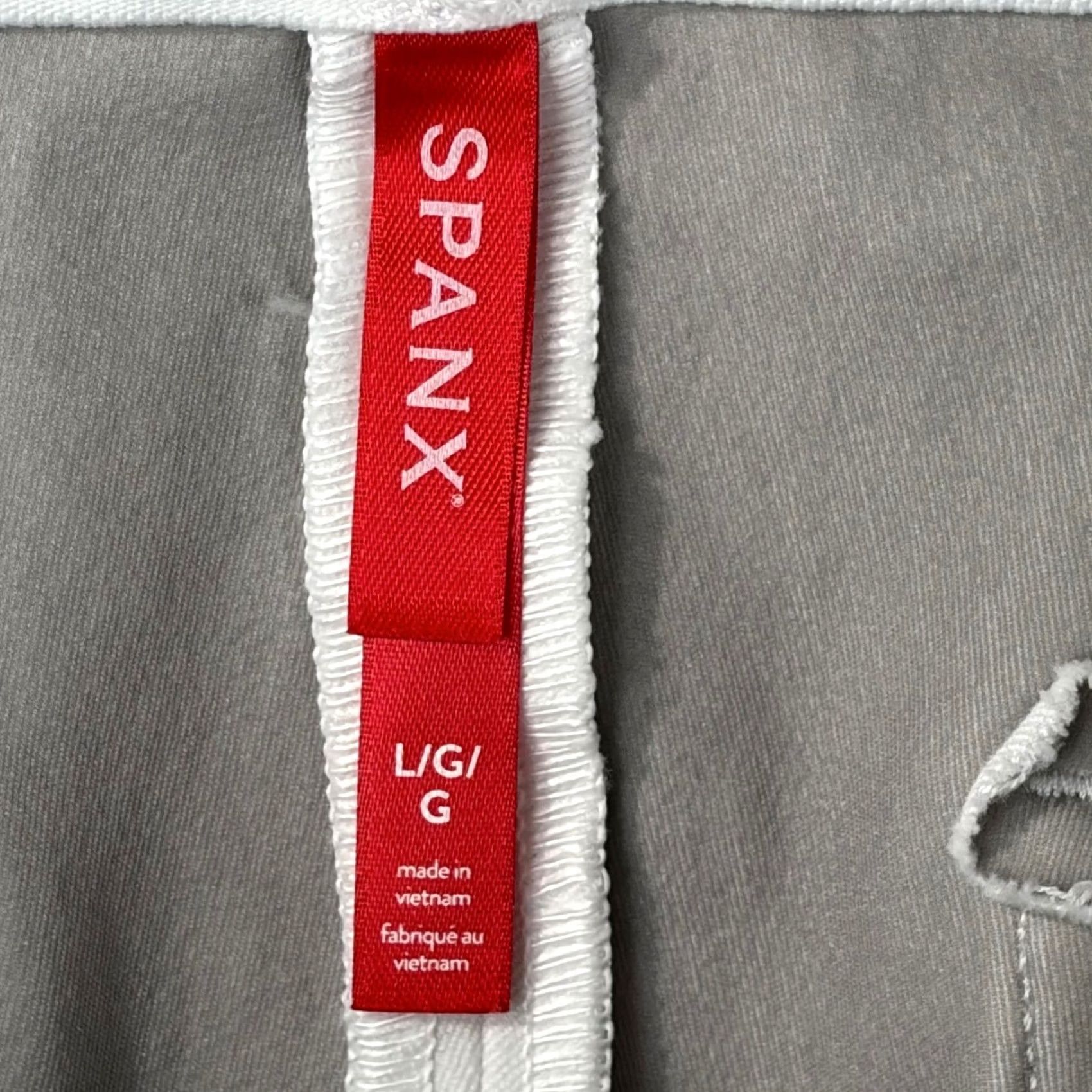 Spanx VINTAGE? No. Spanx The Perfect Pant White Slim Straight Leg Pull On Trousers Large L Size 24" / US 00 / IT 34 - 5 Thumbnail