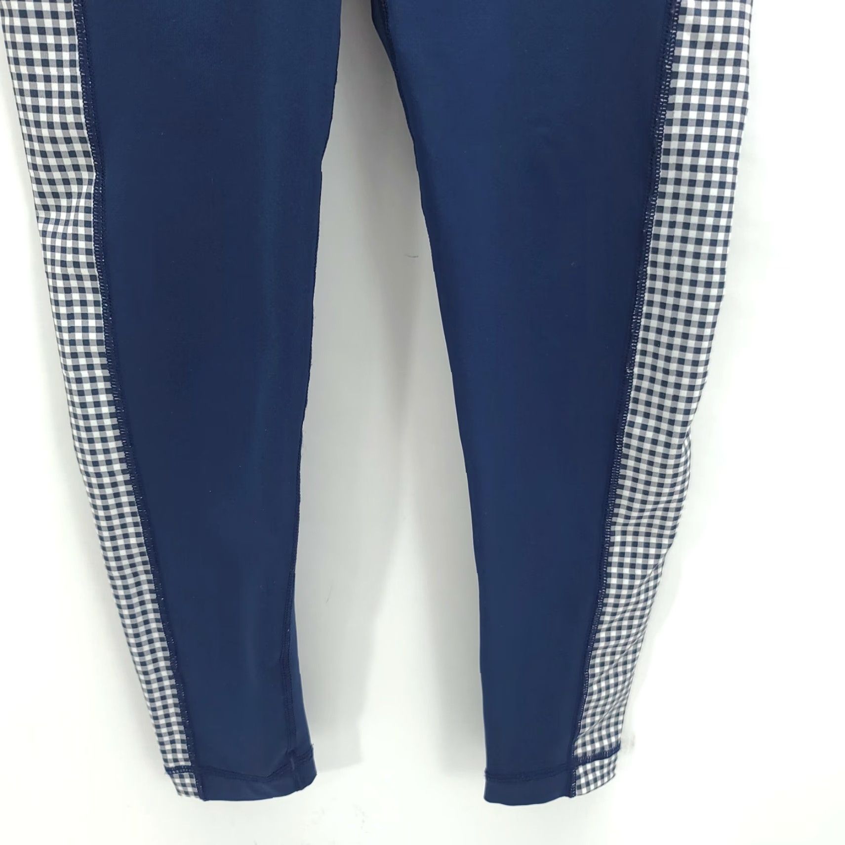 Vineyard Vines VINEYARD VINES Performance Womens Blue Checkered Leggings XXS Leggings Womens XS (2XS) Blue Size 24" / US 00 / IT 34 - 4 Thumbnail