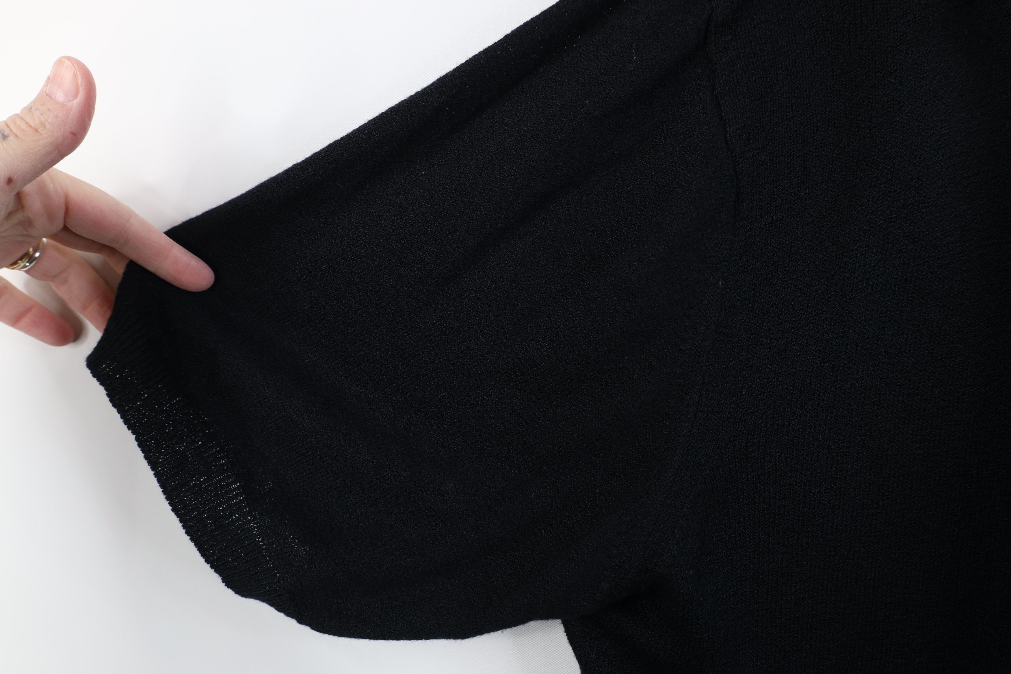 Vintage Vintage 90s Streetwear Blend Knit Pullover Polo Black Size US XL / EU 56 / 4 - 8 Thumbnail