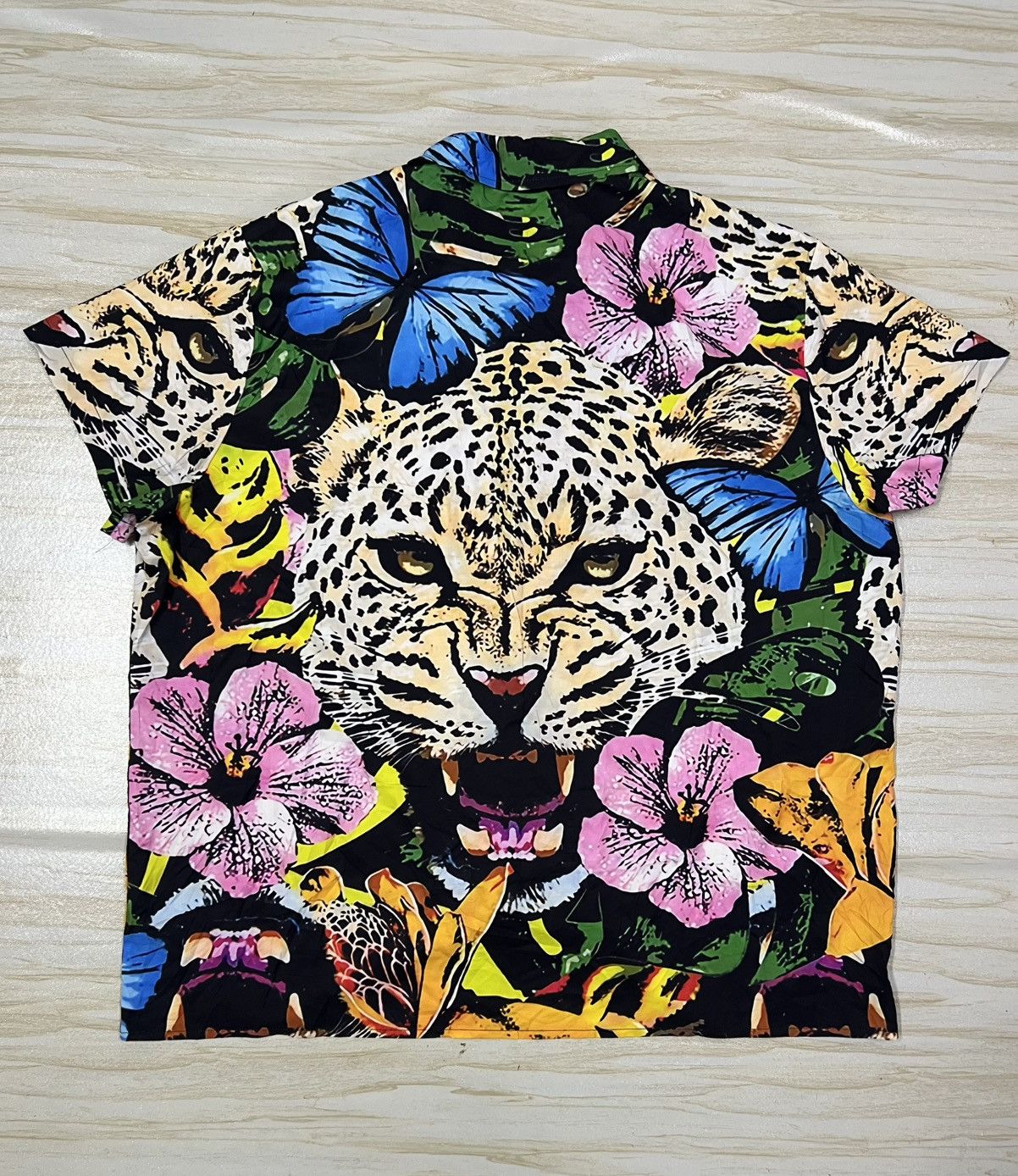 Other Hawaiian Leopard Over Print Shirt Size US XXL / EU 58 / 5 - 5 Thumbnail