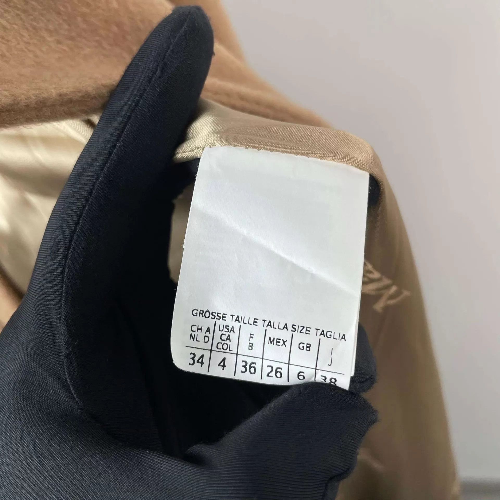 Max Mara MaxMara Camel Overcoat 95 New Size S / US 4 / IT 40 - 6 Thumbnail
