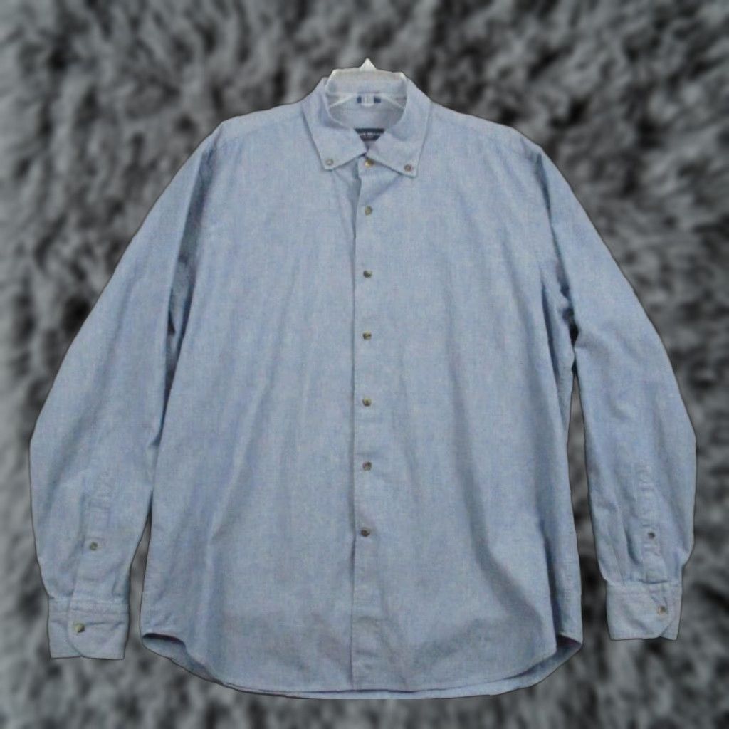 Peter Millar Peter Millar Mens Shirt XL Cotton Blue Long Sleeve Button-Up Shirt Size US XL / EU 56 / 4 - 1 Thumbnail