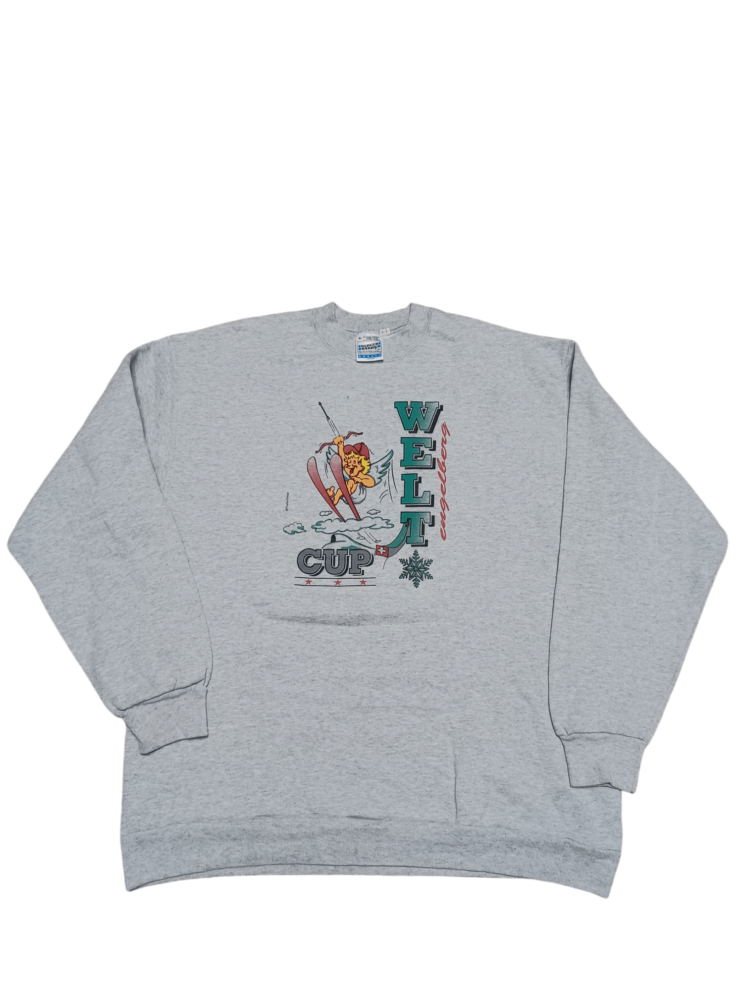 Fruit Of The Loom ENGELBERG WORLD CUP VINTAGE SCREEN STARS 90S SWEATSHIRT Size US XL / EU 56 / 4 - 1 Thumbnail