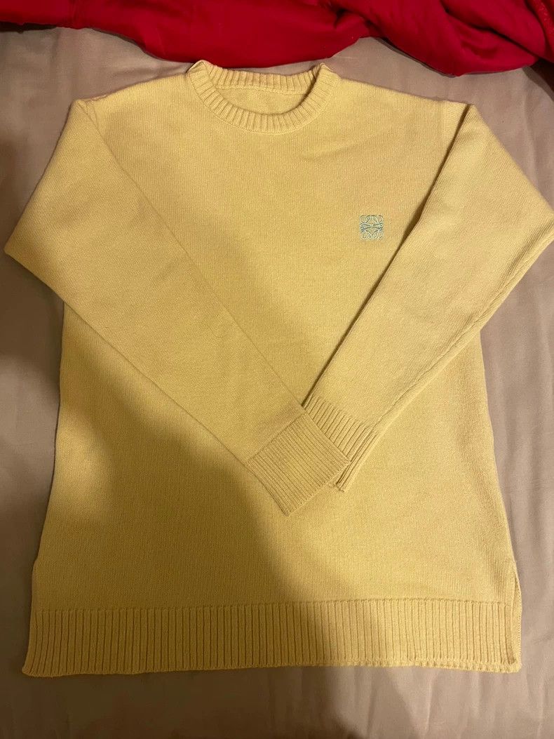 Loewe Loewe Light Yellow Crewneck Sweater- dmc Size US S / EU 44-46 / 1 - 1 Thumbnail