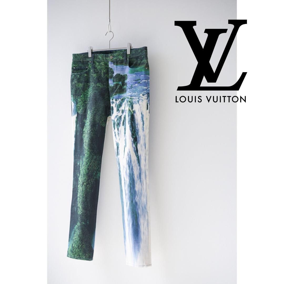 Louis Vuitton LOUIS VUITTON 22SS Virgil "Amen Break" Landscape Denim Pants Size US 38 / EU 54 - 1 Thumbnail