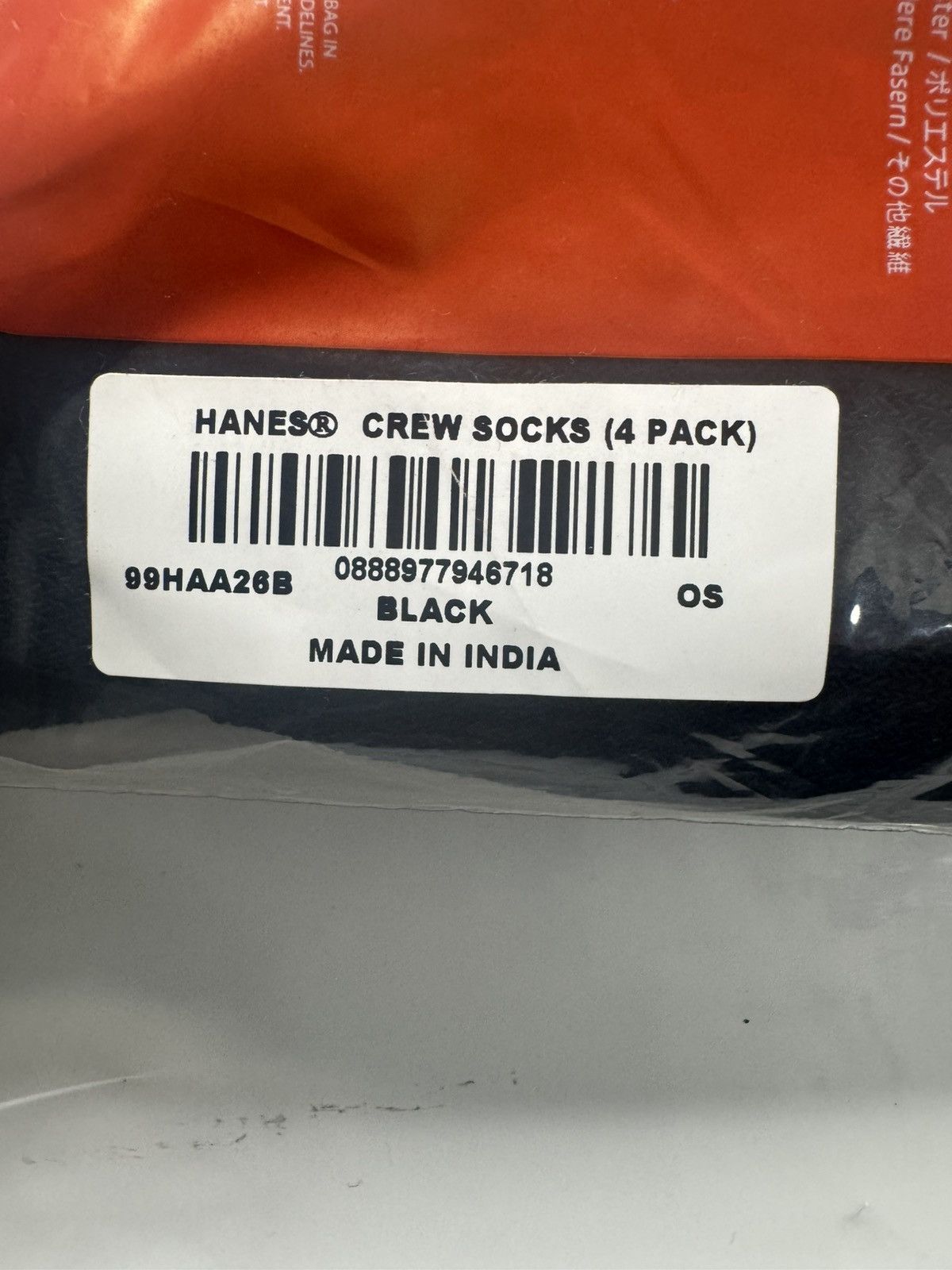 Hanes × Supreme Supreme/Hanes Crew Socks 2x Pairs Black Size ONE SIZE - 2 Thumbnail