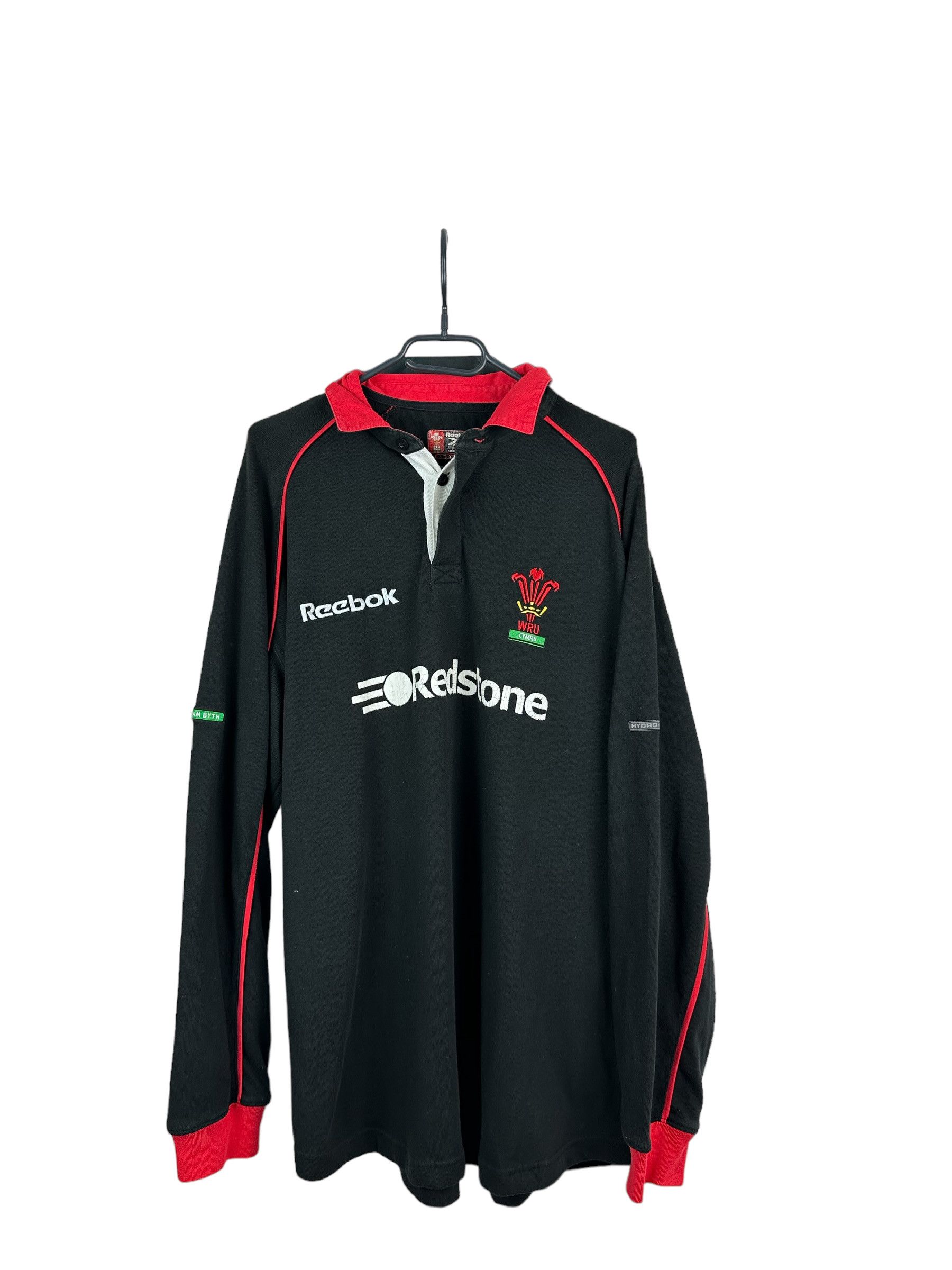 Vintage Vintage Wales Rugby Jersey Rare Reebok Hype Sport Size US L / EU 52-54 / 3 - 1 Thumbnail