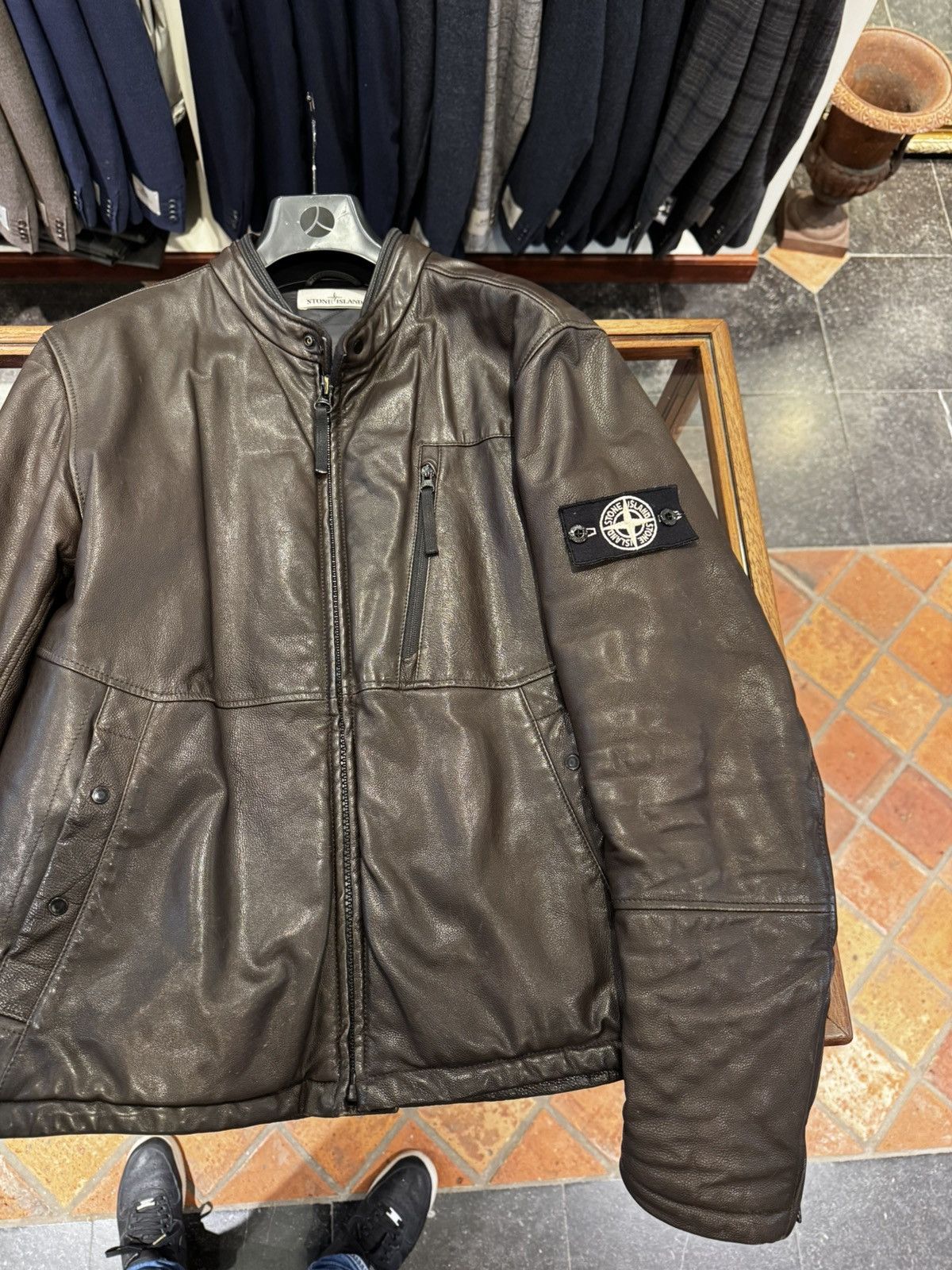 Stone Island Stone Island Waxed Soft Leather w Primaloft Insulation Techn Size US M / EU 48-50 / 2 - 3 Thumbnail