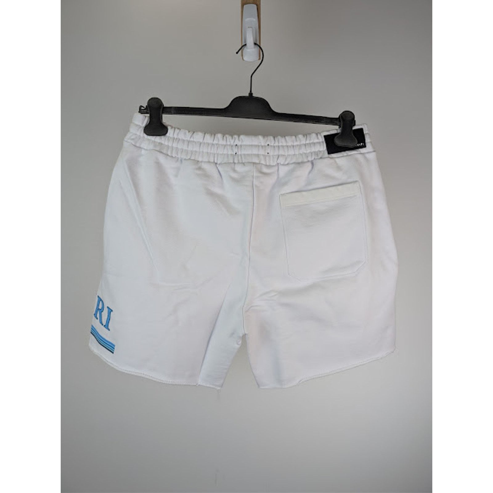 Amiri o1rshd1 MA Bar Watercolor Logo Short in White Size US 30 / EU 46 - 10 Thumbnail