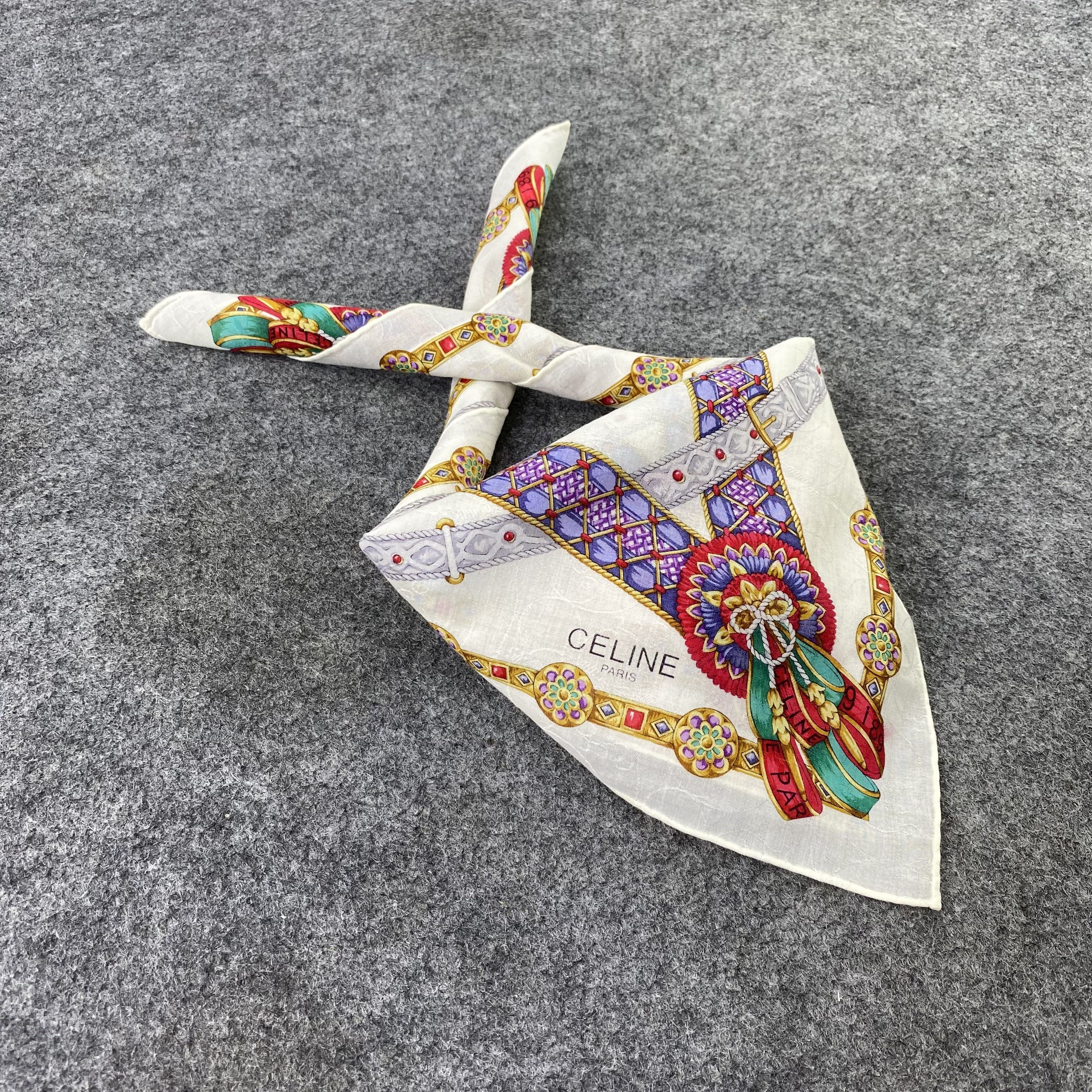 Celine Celine Handkerchief / Bandana / Neckerchief / Headscarf-B975 Size ONE SIZE - 1 Thumbnail