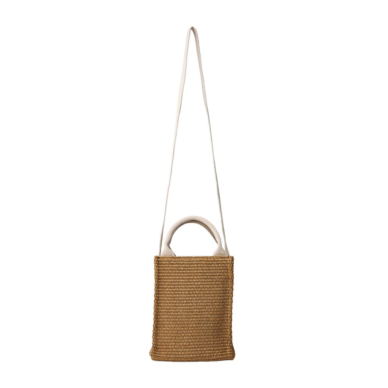 Marni MARNI Beige Raffia Mini Shoulder Bag New & Authentic Size ONE SIZE - 1 Thumbnail
