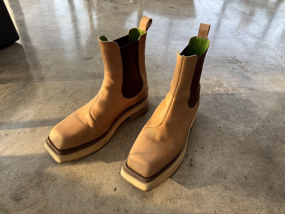 Eckhaus Latta Eckhaus Latta Brown Mike Chelsea Boots Size 46 Size US 13 / EU 46 - 2 Thumbnail