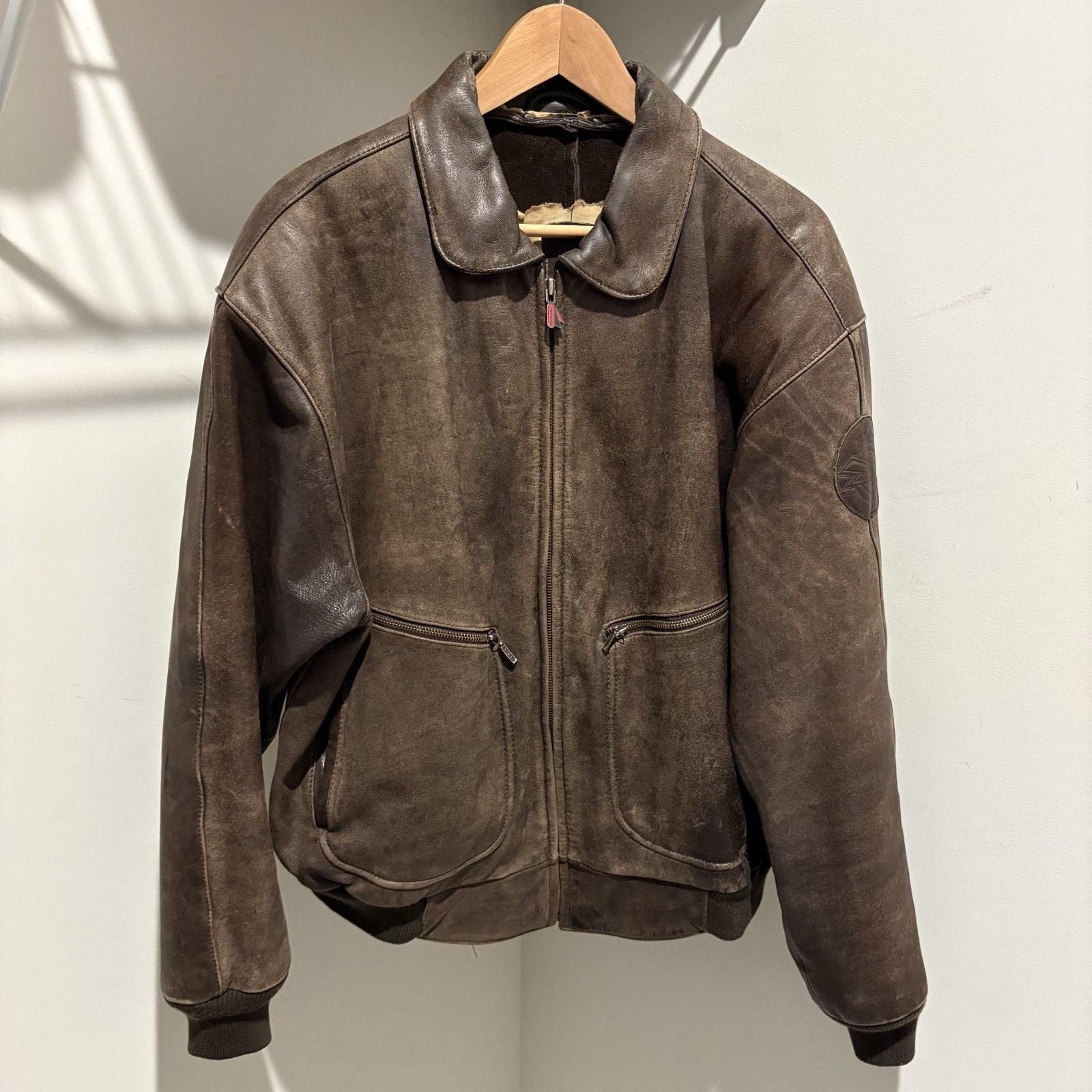 Hein Gericke × Vintage Vintage 1980s Hein Gericke Leather Bomber Jacket Size L Size US L / EU 52-54 / 3 - 1 Thumbnail