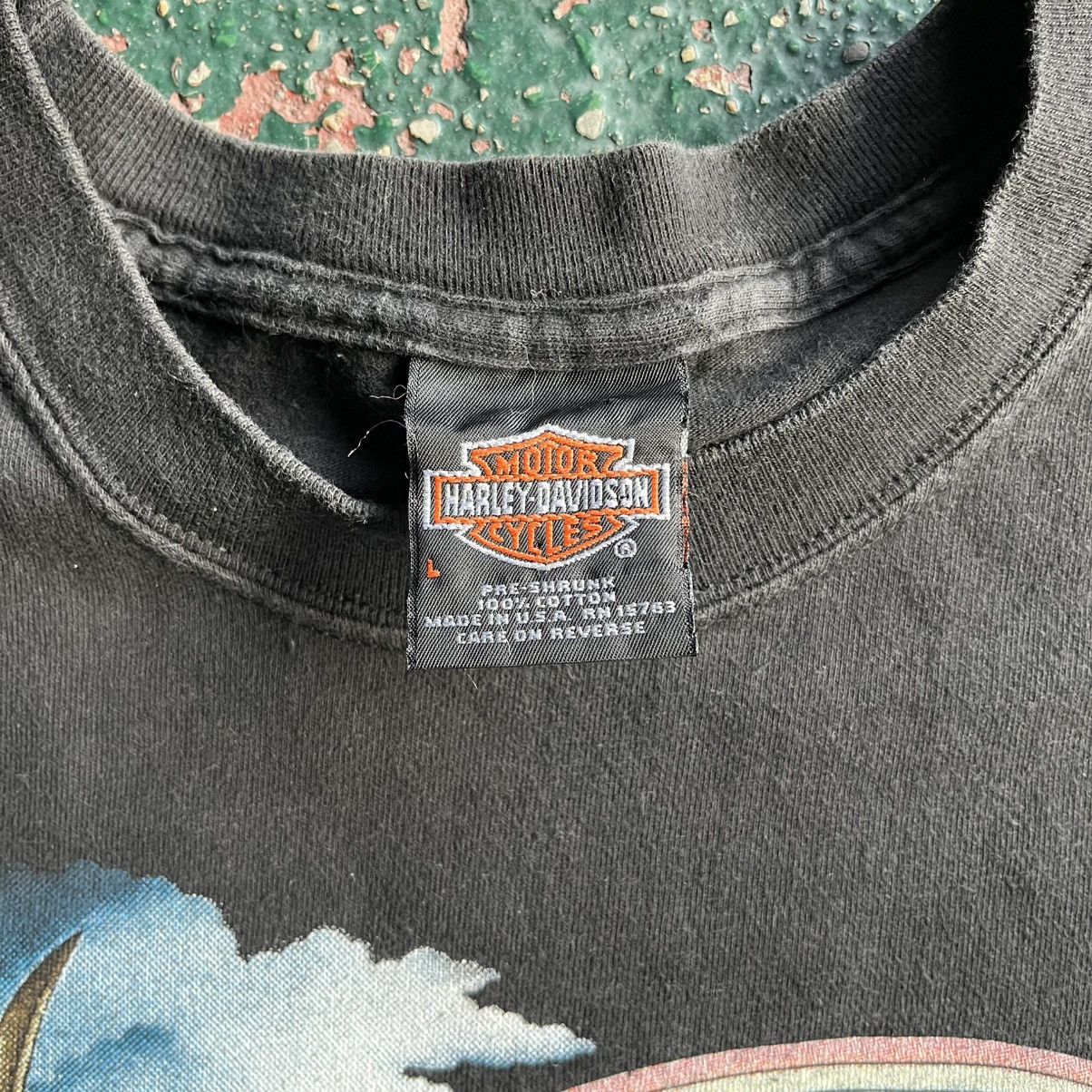 Harley Davidson Rare 90s Hawaii Maui HD Rainbow Eagle Faded Biker Grunge Y2K Size US L / EU 52-54 / 3 - 3 Thumbnail