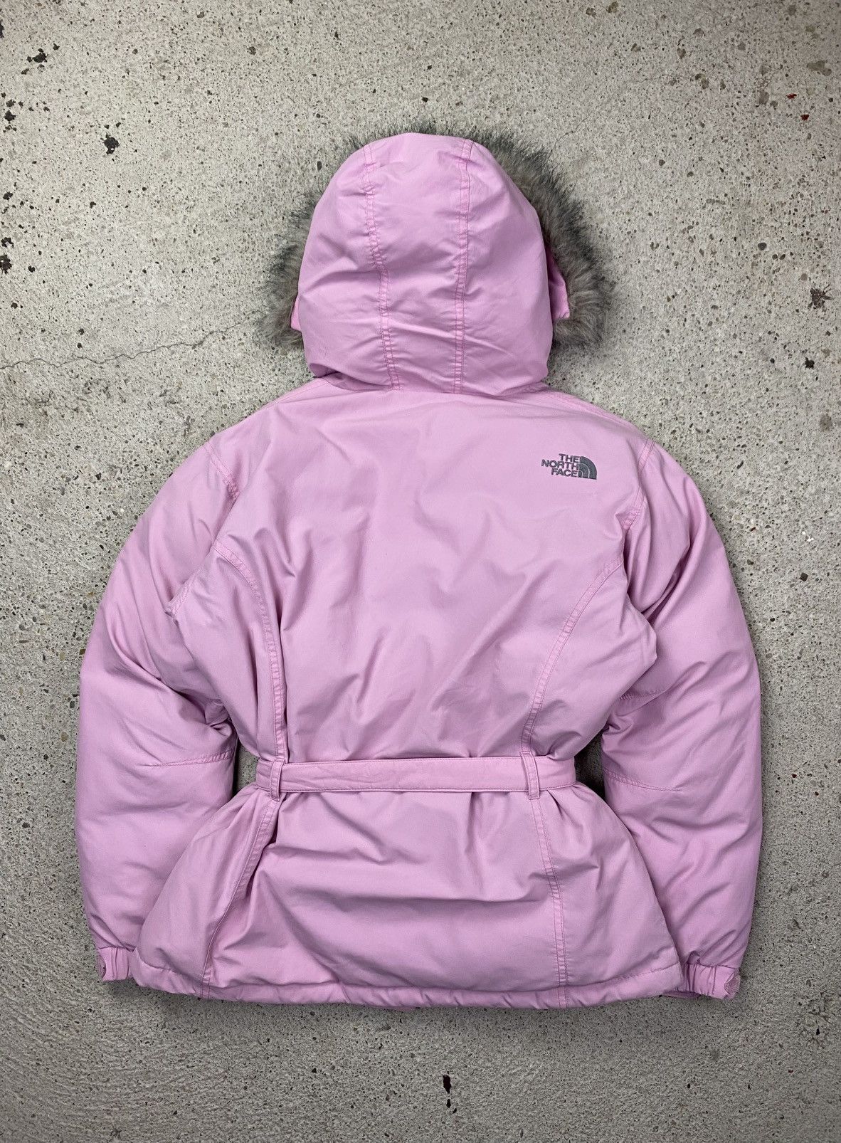 The North Face The north face puffer pink jacket with faux fur hood Size M / US 6-8 / IT 42-44 - 2 Thumbnail