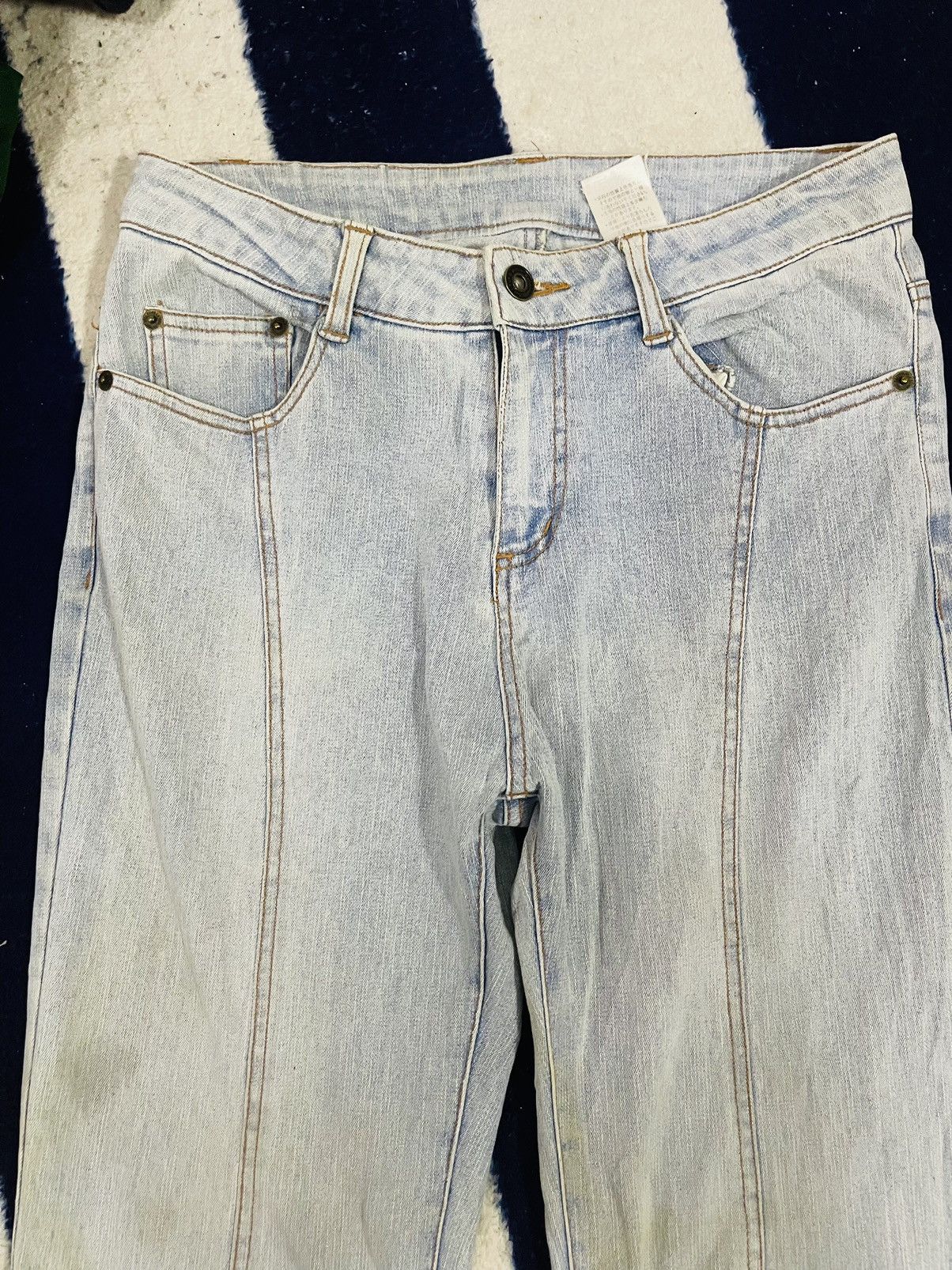 Japanese Brand Unbranded Flare Jeans Inspired Hysteric Glamour (14) Size 30" / US 8 / IT 44 - 13 Thumbnail