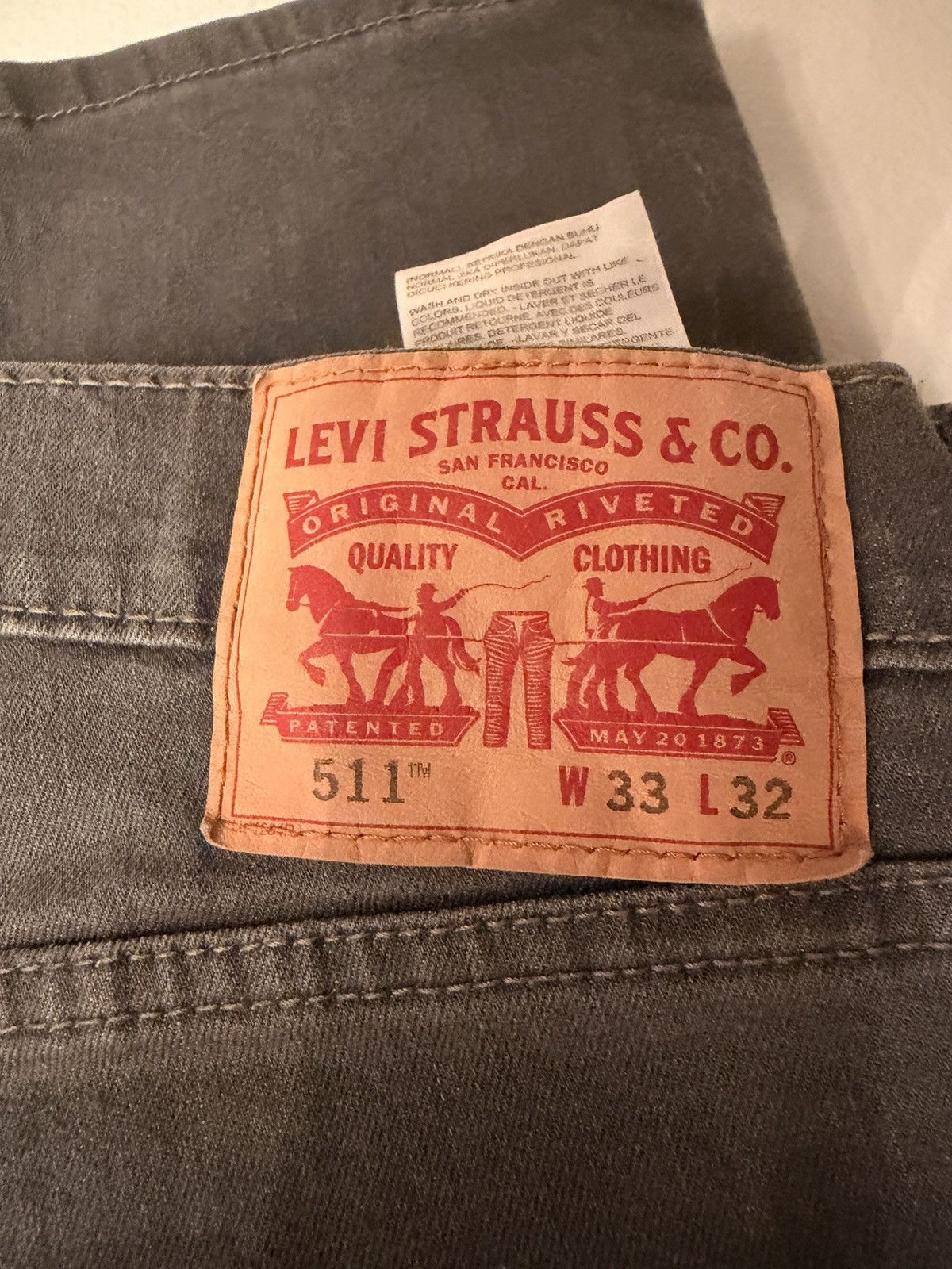 Levi's Levi’s grey jean 33x32 Size US 33 - 3 Thumbnail