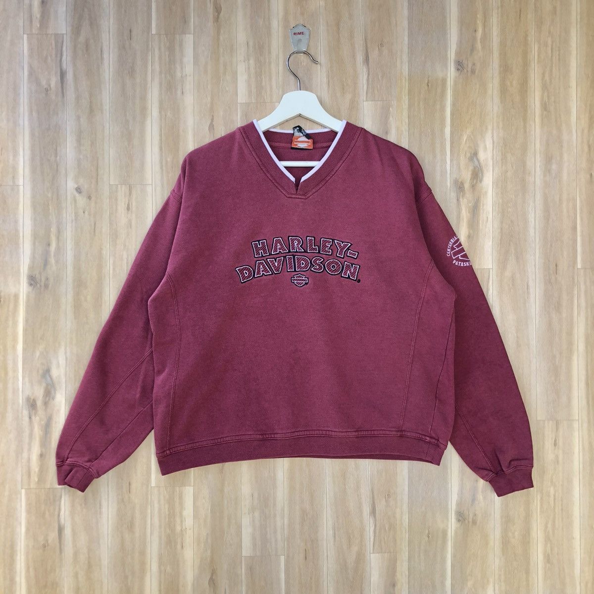 Harley Davidson × Vintage Vintage Harley Davidson Motorcycle Pullover Sweatshirt Size US M / EU 48-50 / 2 - 1 Thumbnail
