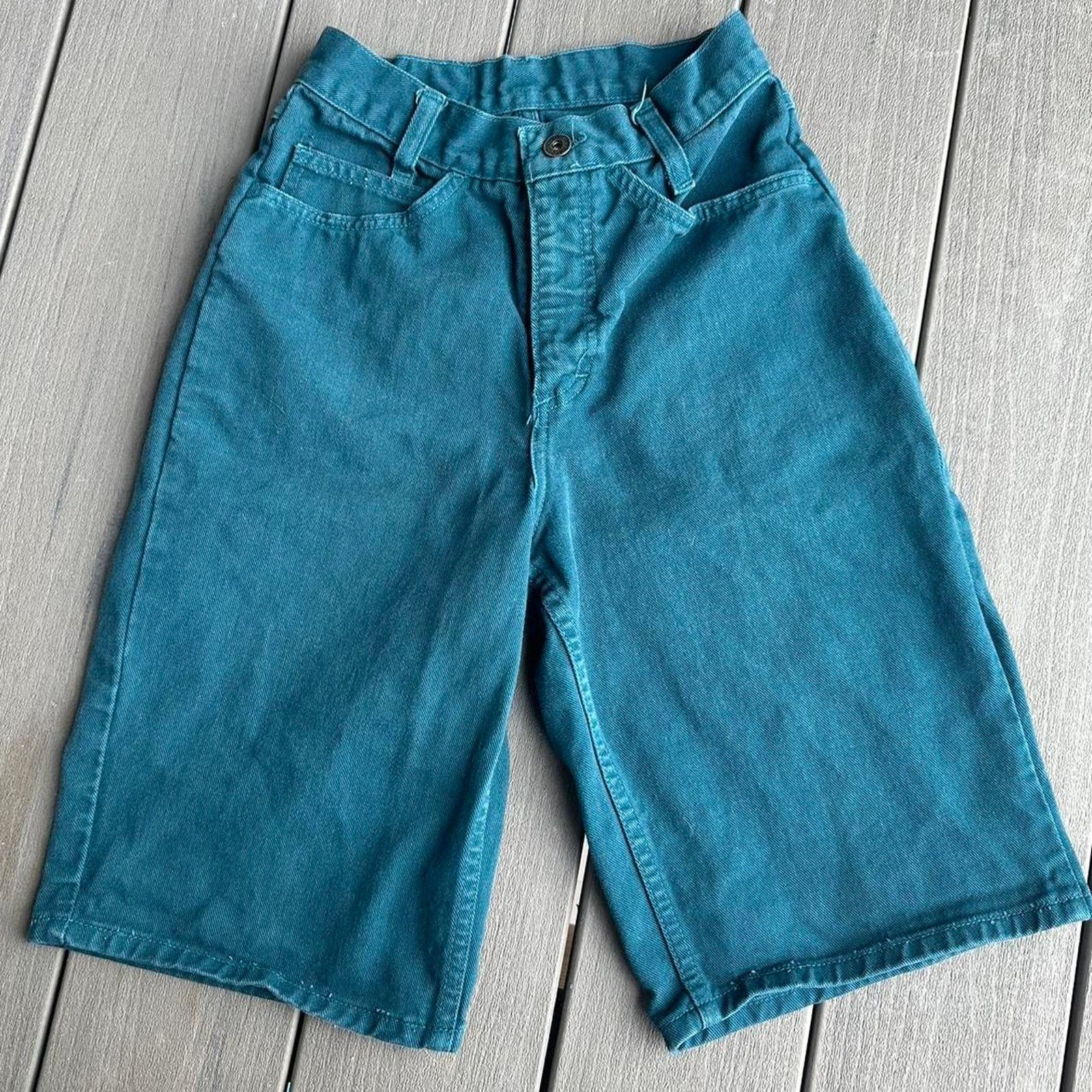 Other High waisted wide leg vintage denim shorts Size 24" / US 00 / IT 34 - 1 Thumbnail