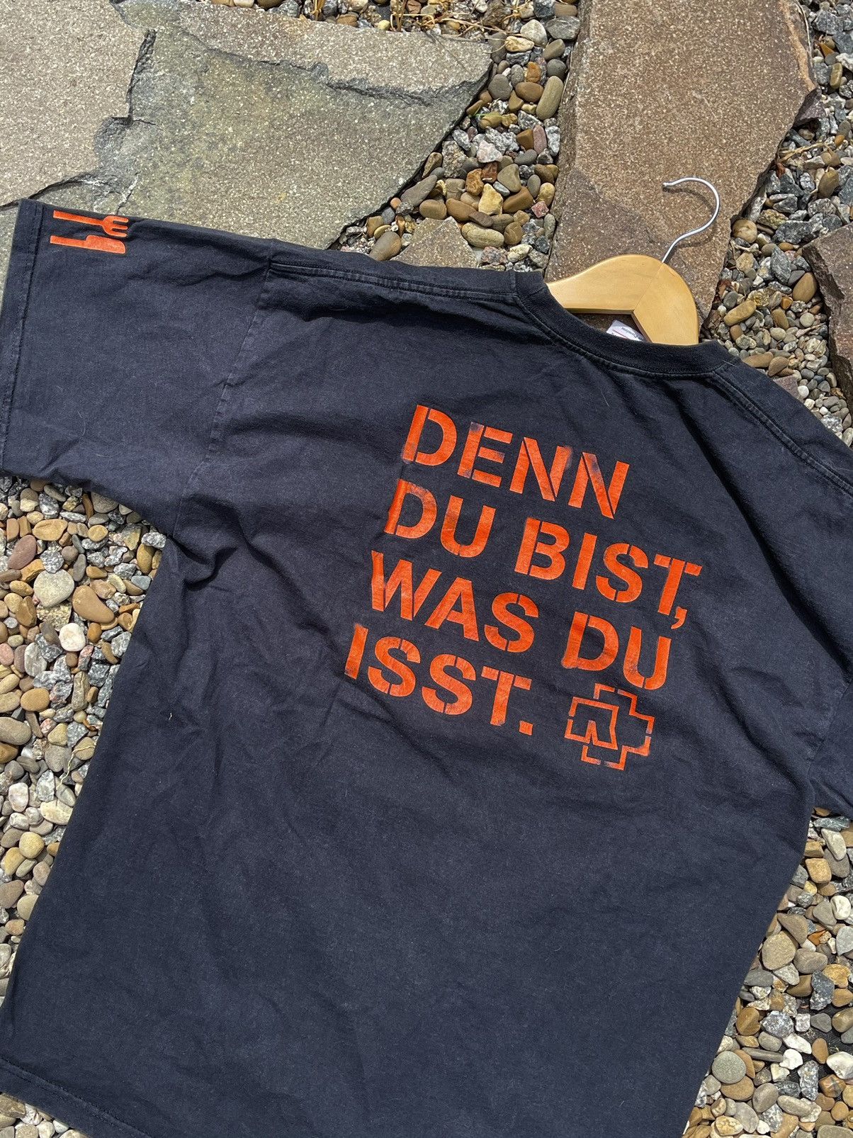 Band Tees × Vintage Rammstein Vintage Me In Teil black t-shirt tee double side Size US XL / EU 56 / 4 - 9 Thumbnail