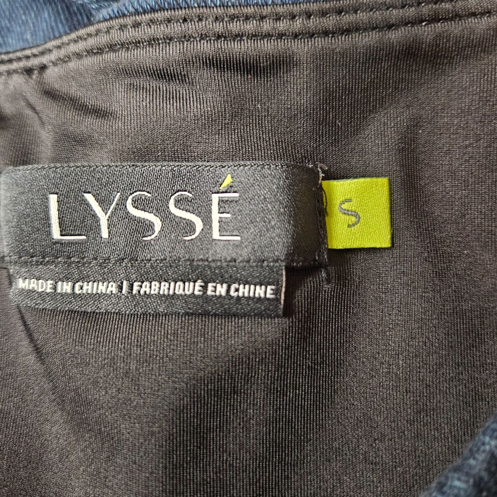 Vintage Lysse Womens Straight Leg Leggings Sz S Blue Pull On Mid Rise Cotton Blend Leggings Size 28" / US 6 / IT 42 - 8 Thumbnail