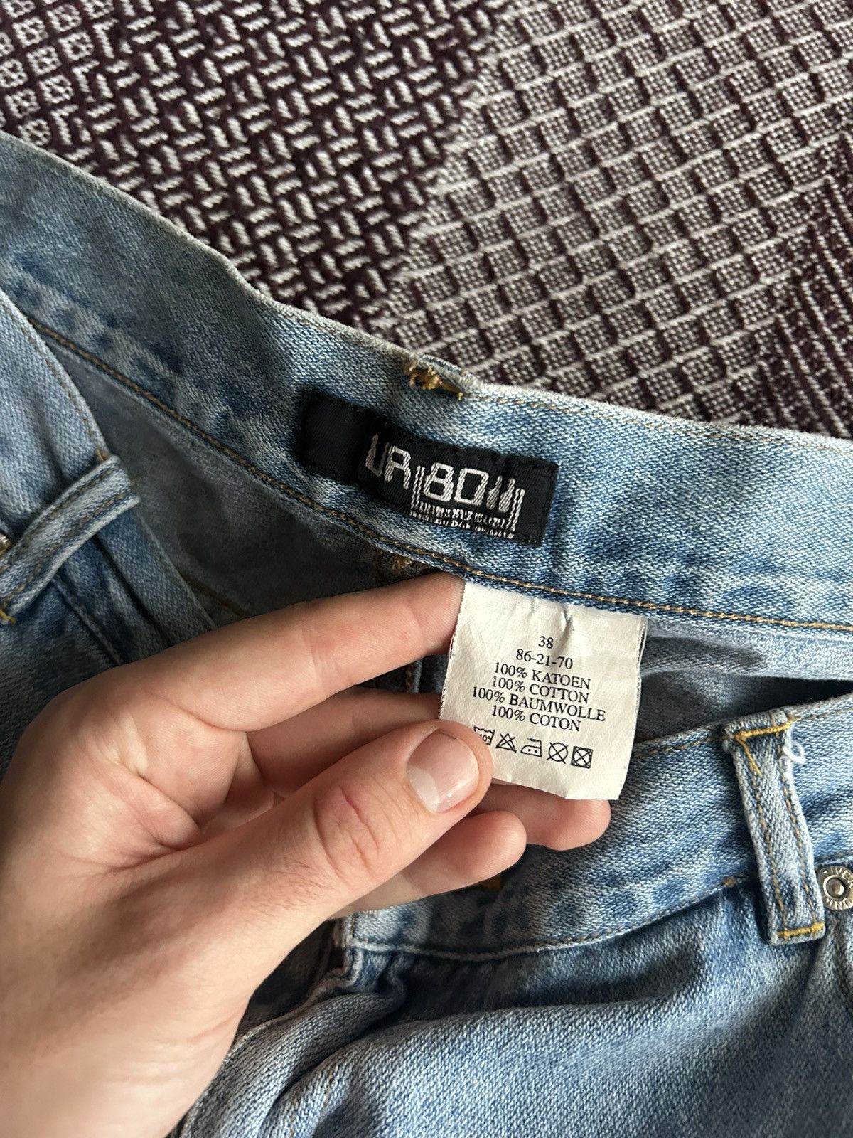 Vintage Vintage Y2K Denim Jeans Graphic Print Faded Pants Streetwear Size US 38 / EU 54 - 4 Thumbnail