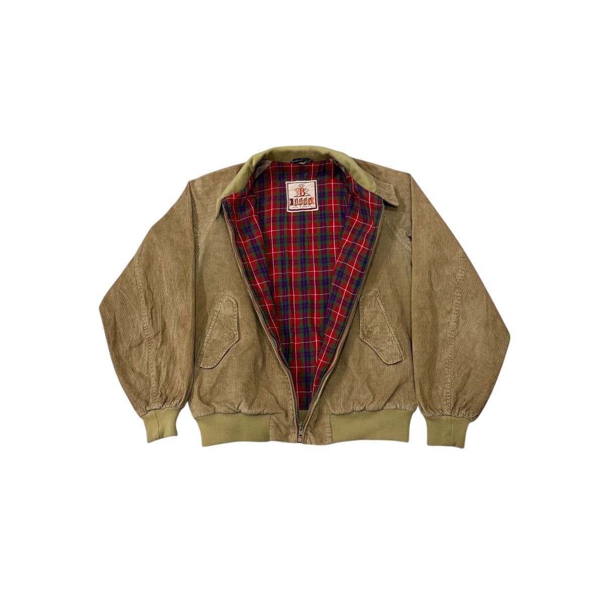 Vintage Baracuta England Corduroy Zipper Jacket