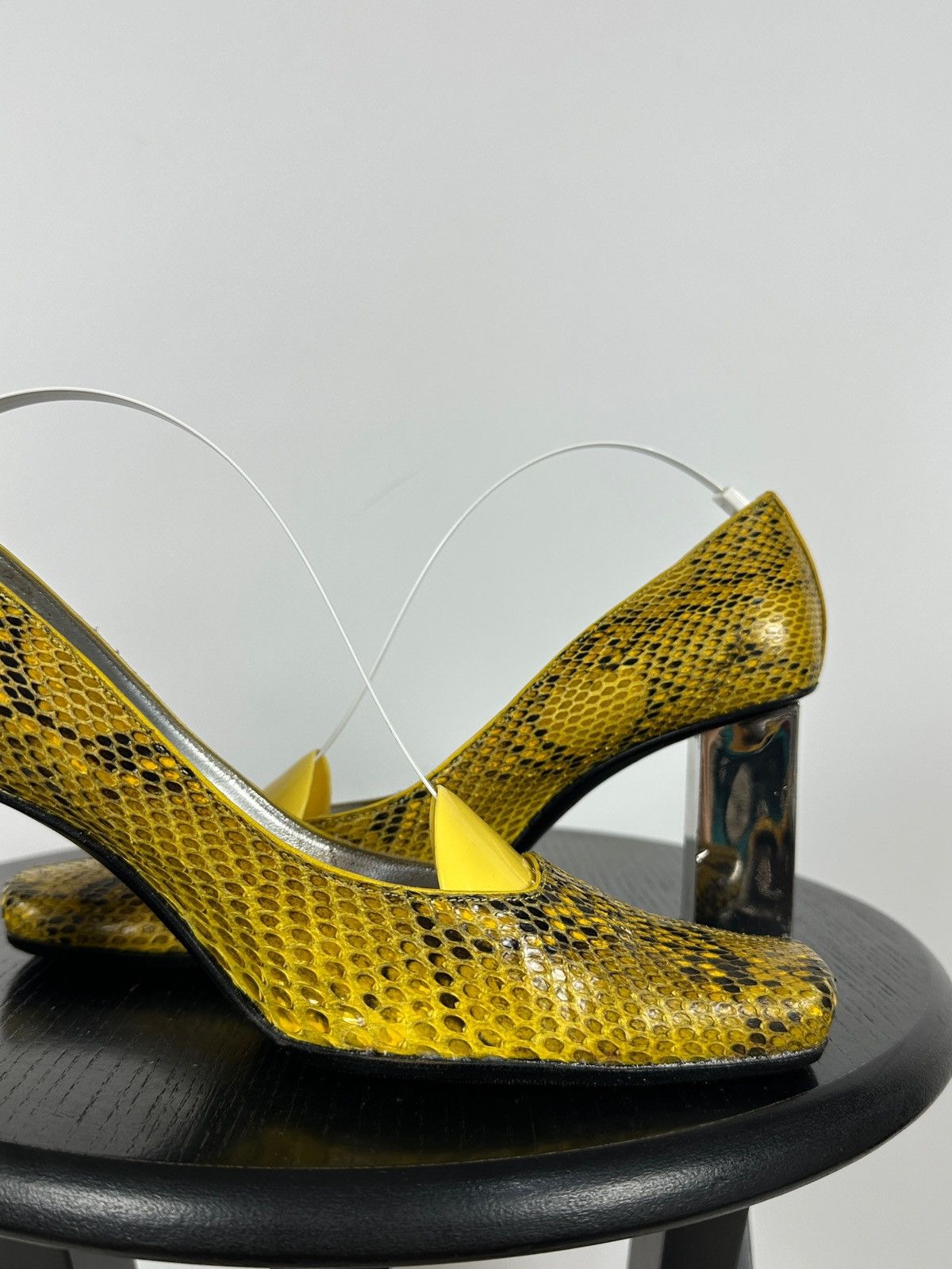 Dolce & Gabbana Vintage Dolce & Gabbana Snakeskin Block Heel Pumps Size US 6 / IT 36 - 17 Thumbnail