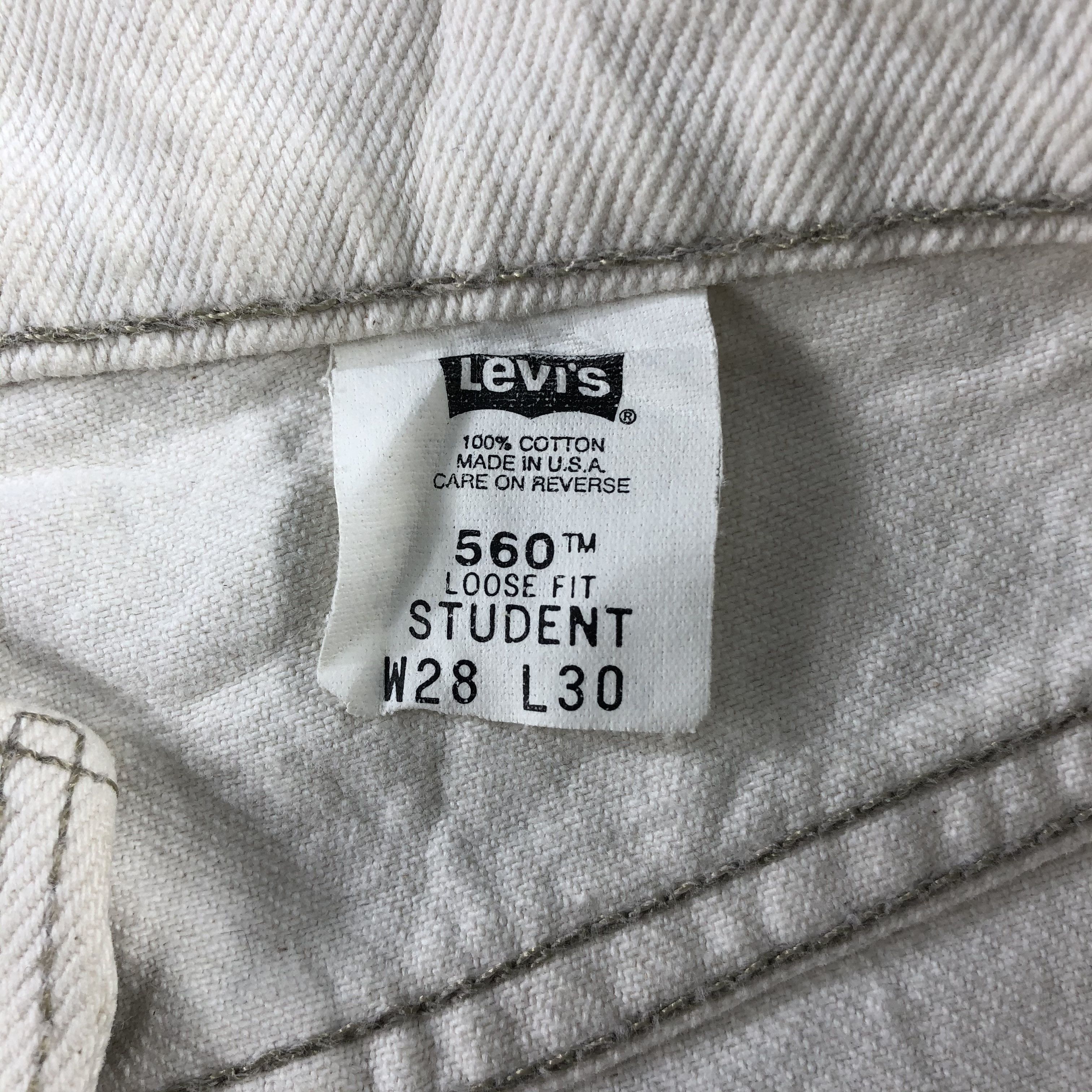 Levi's Vintage 90s Levis 560 Jeans Loose Fit Denim KJ946 Size US 27 - 13 Thumbnail