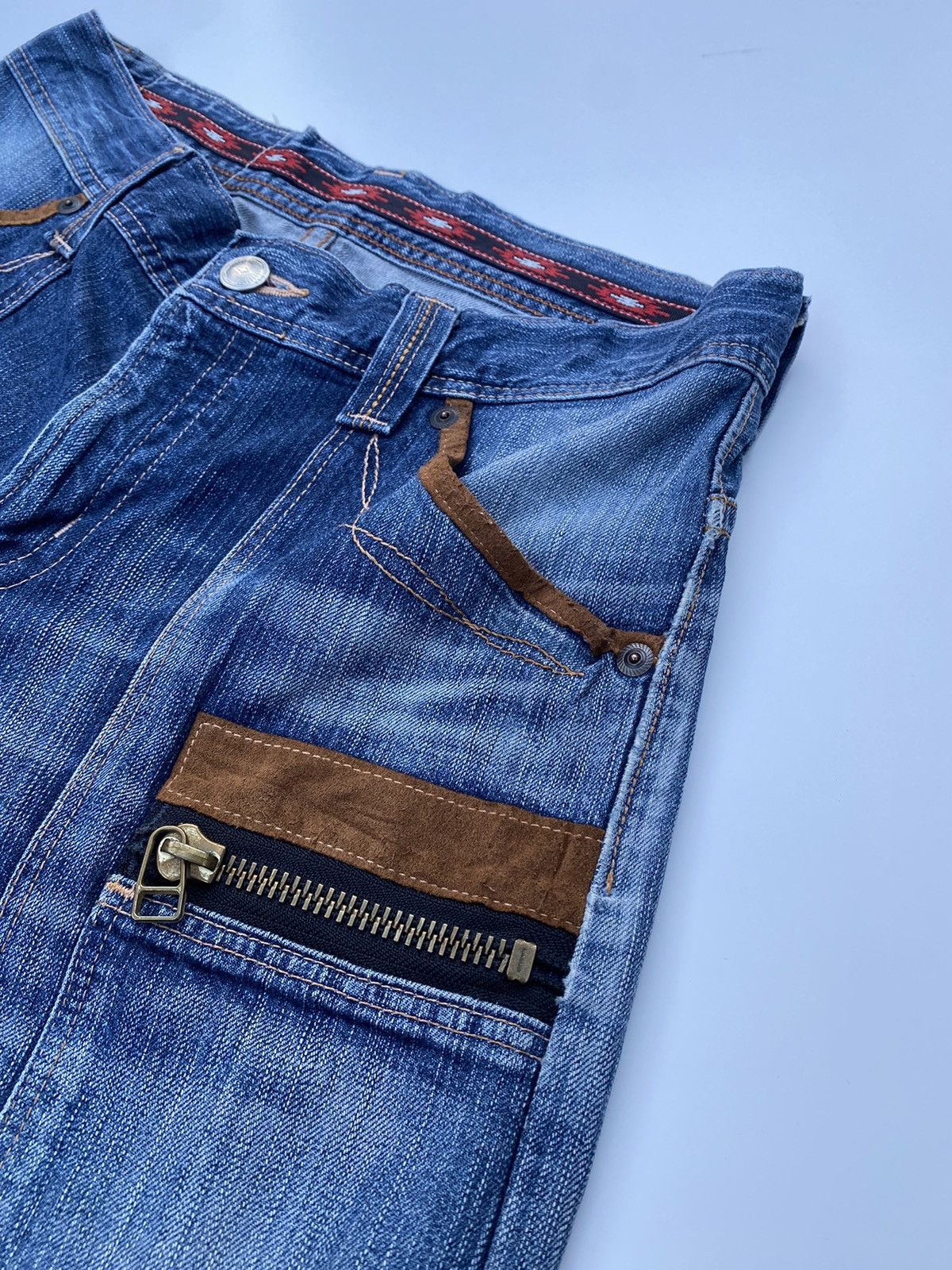 Edwin Vintage Edwin Double Pocket Denim Flared Size US 33 - 5 Thumbnail