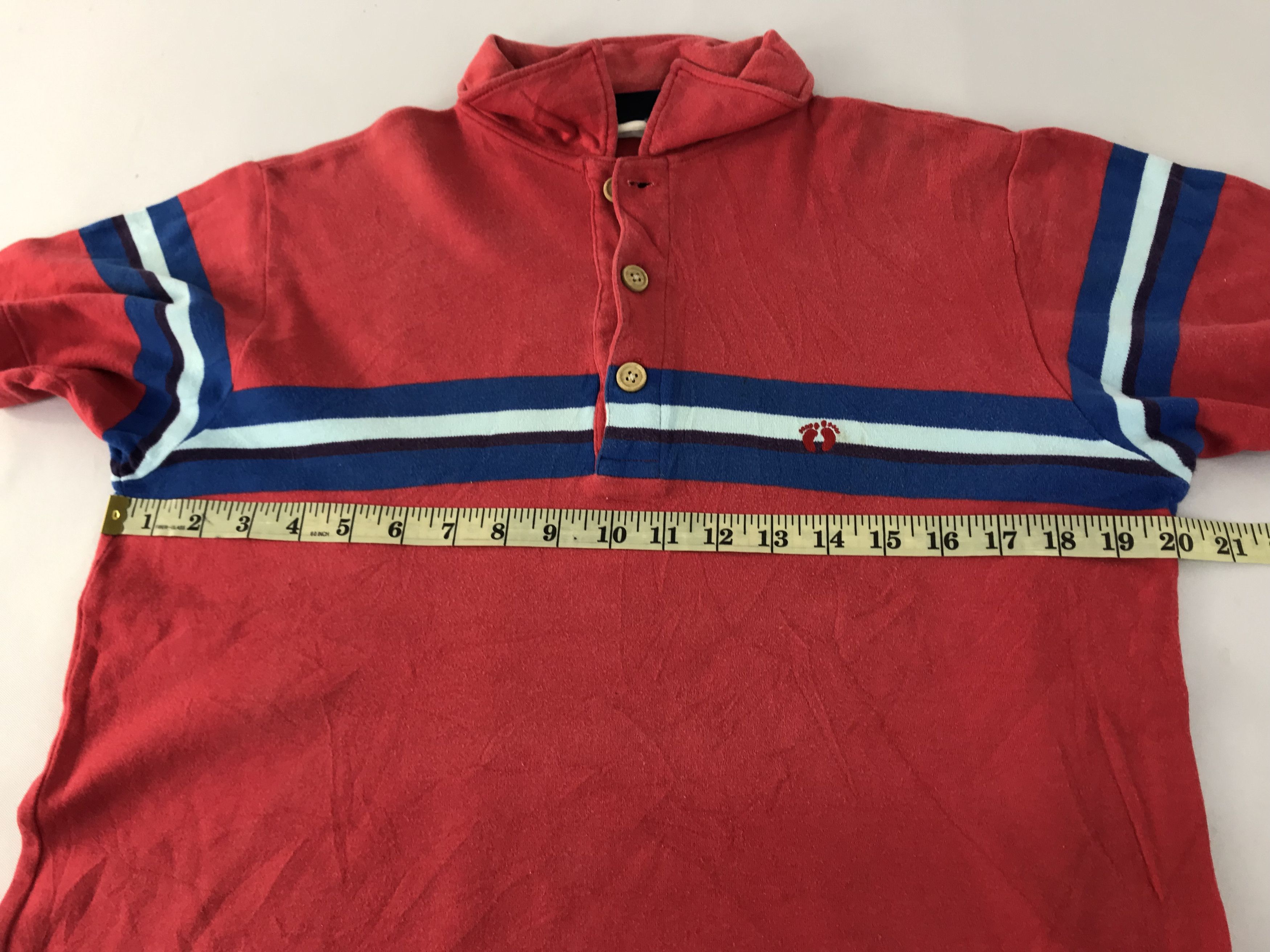 Hang Ten Hang Ten Colour Block Chest Striped Polo Tee Size US L / EU 52-54 / 3 - 10 Thumbnail