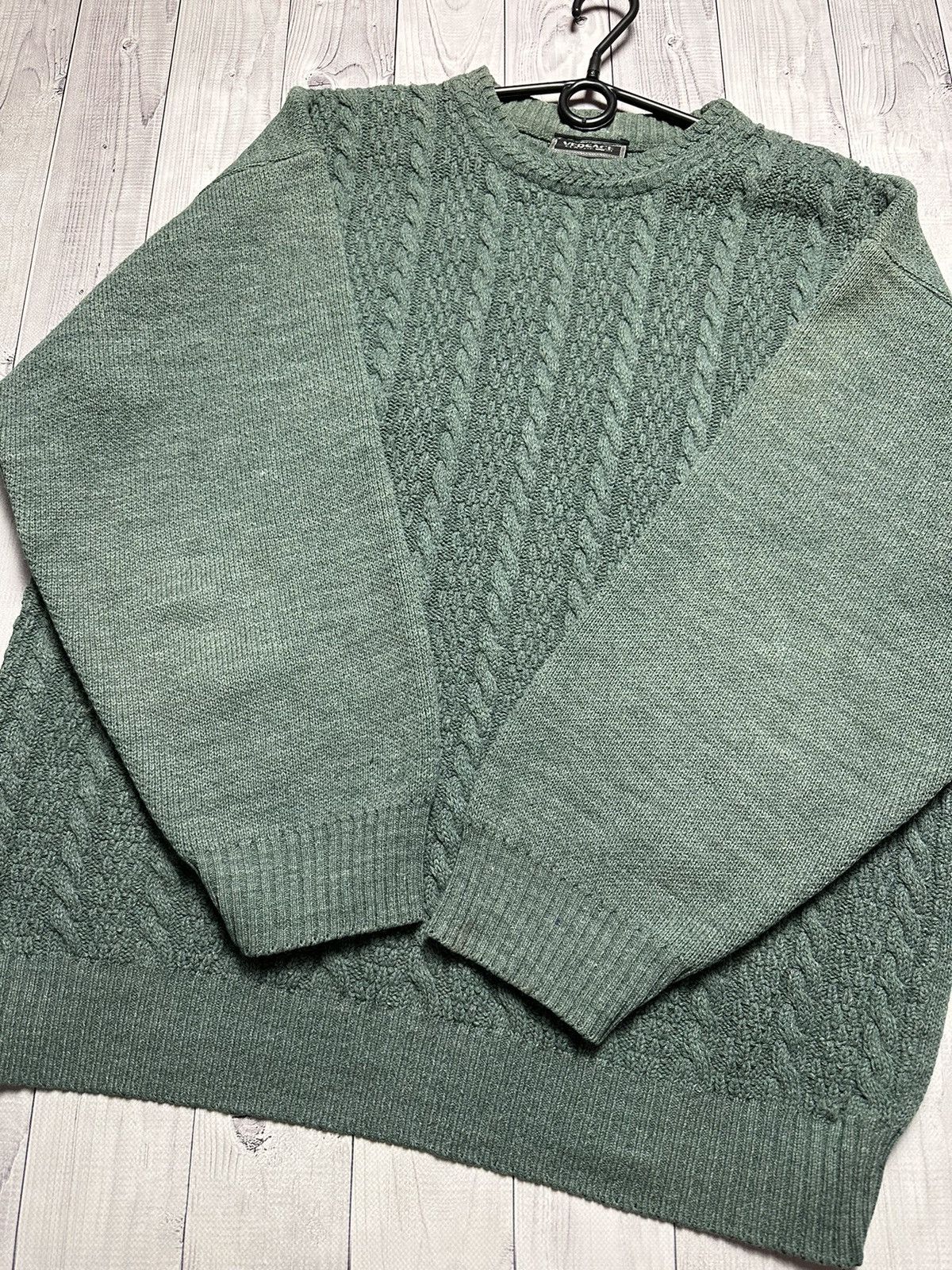 Vintage Vintage Versace sweater knitted size L green rare Size US L / EU 52-54 / 3 - 5 Thumbnail