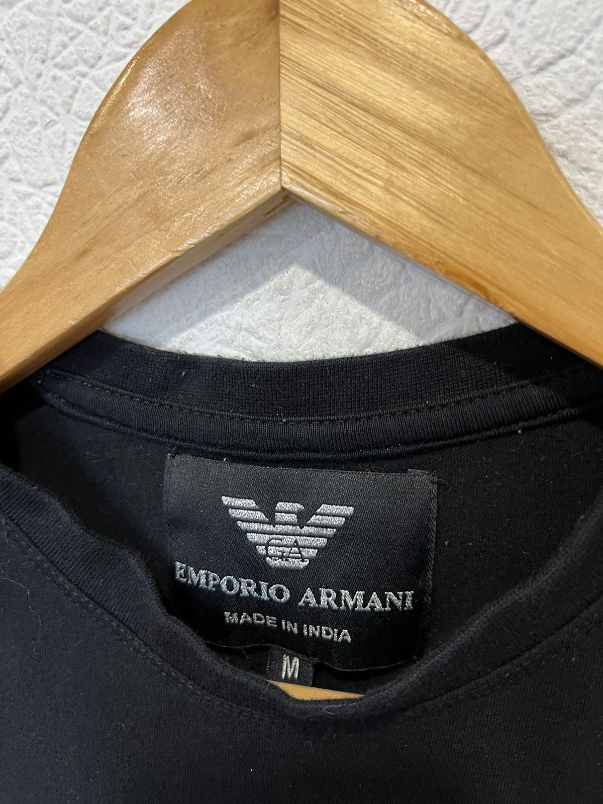 Emporio Armani Emporio Armani Dont Kill My Vibe Black T shirt Size US M / EU 48-50 / 2 - 3 Thumbnail