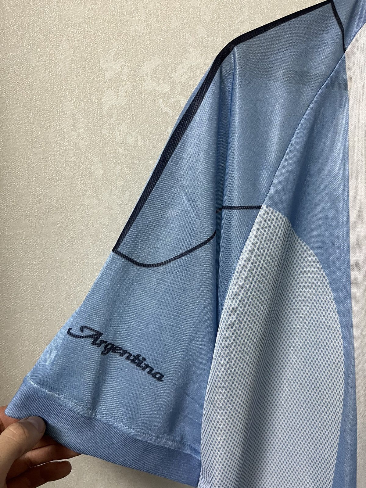 Vintage Argentina Vintage #7 Saviola Blokecore Soccer Jersey Size US XL / EU 56 / 4 - 4 Thumbnail