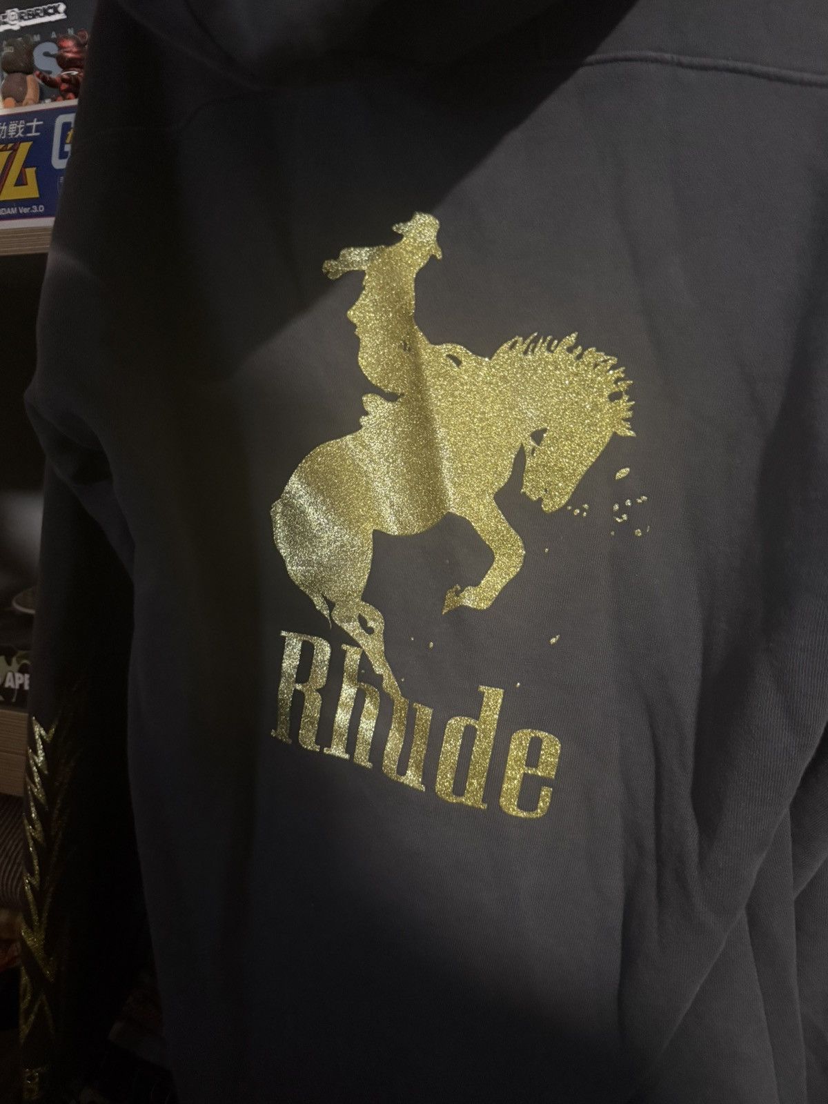 Rhude Rhude Black Glitter Cowboy Hoodie Size US L / EU 52-54 / 3 - 4 Thumbnail