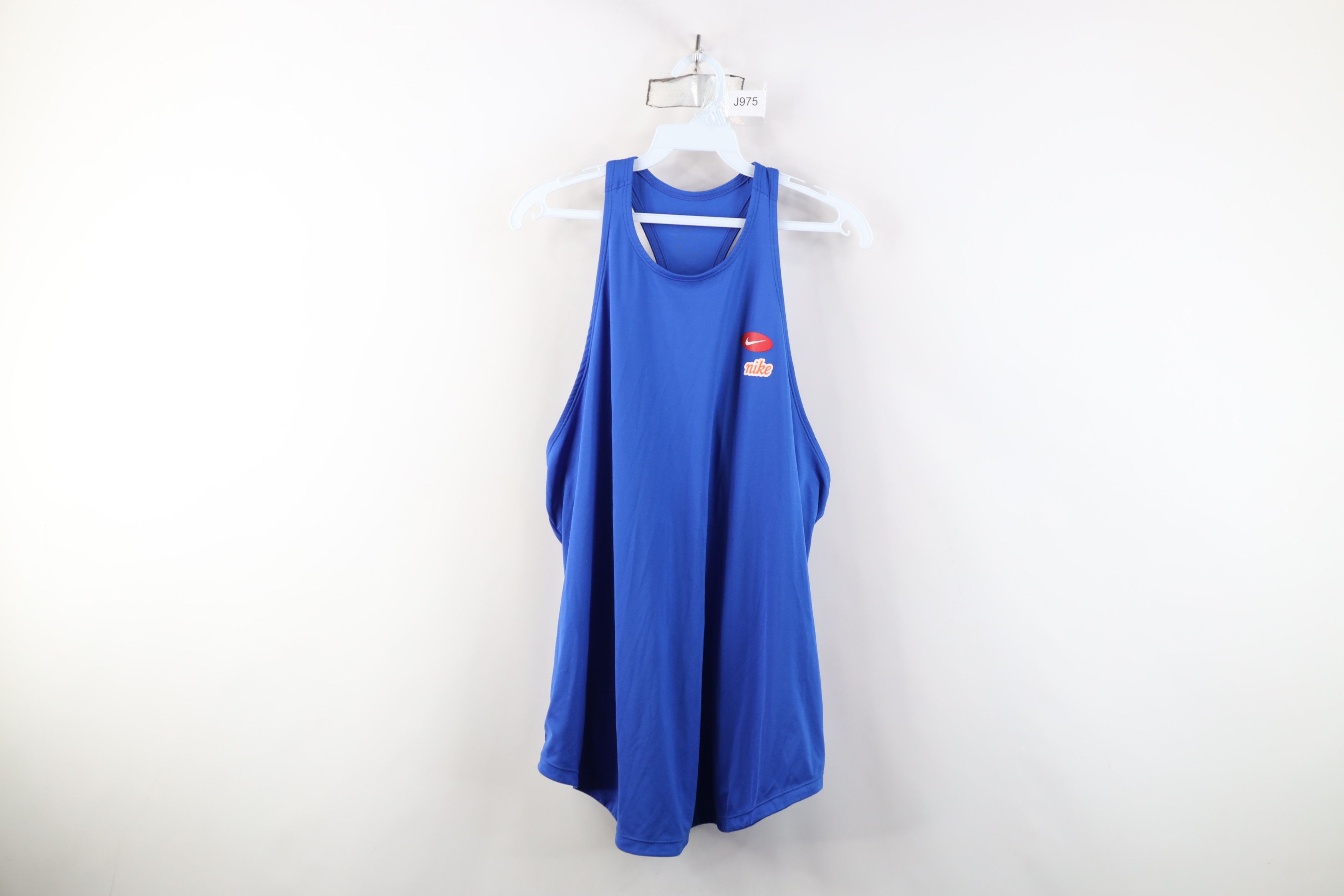 Nike Vintage Y2K Nike Mini Swoosh Knit Tank Top T-Shirt Blue Size XXL / US 16-18 / IT 52-54 - 1 Thumbnail