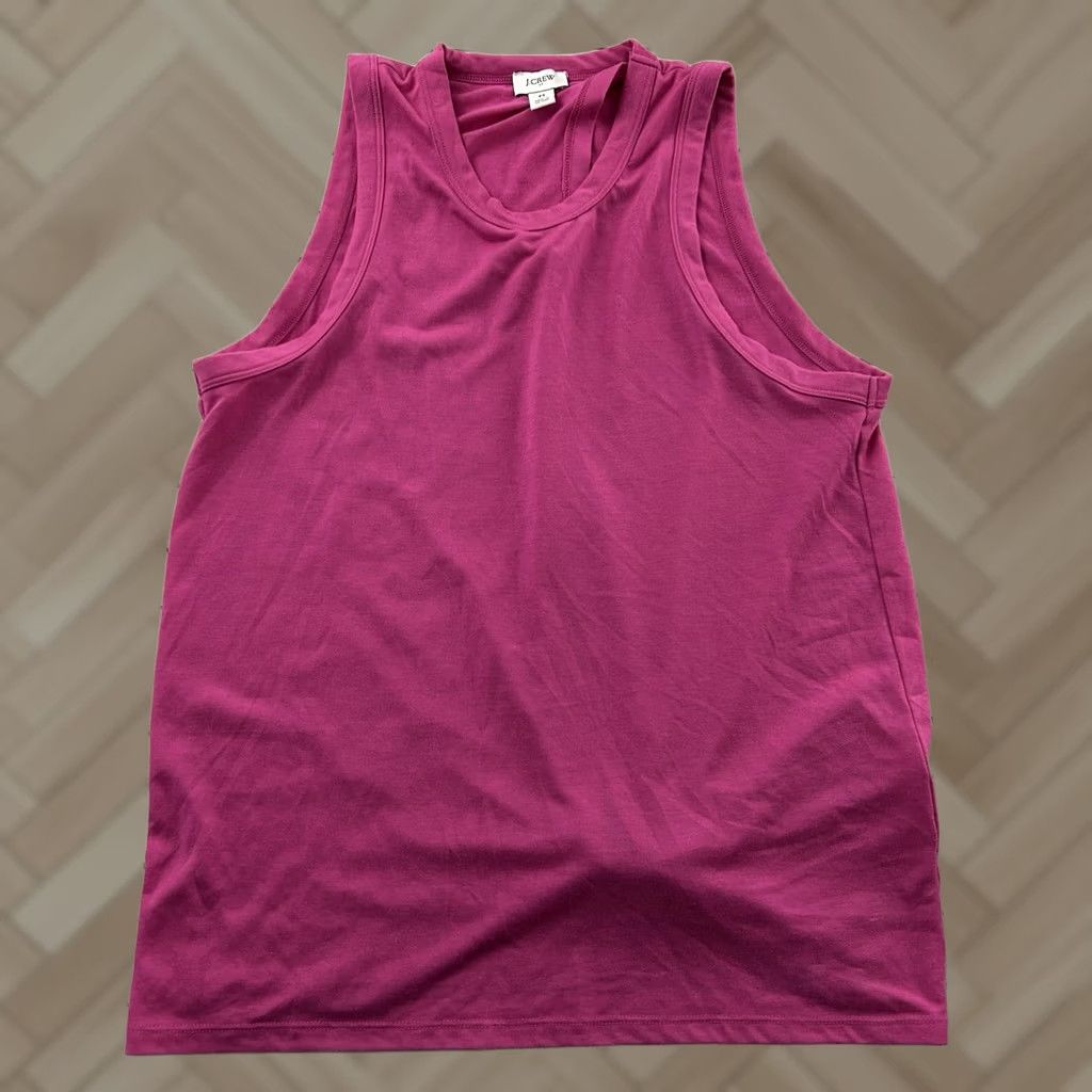 J.Crew J. Crew Sleeveless Open Tie Back Shirt Women's M Pink Tank Open Tie Back Shirt Womens M Pink Size M / US 6-8 / IT 42-44 - 1 Thumbnail
