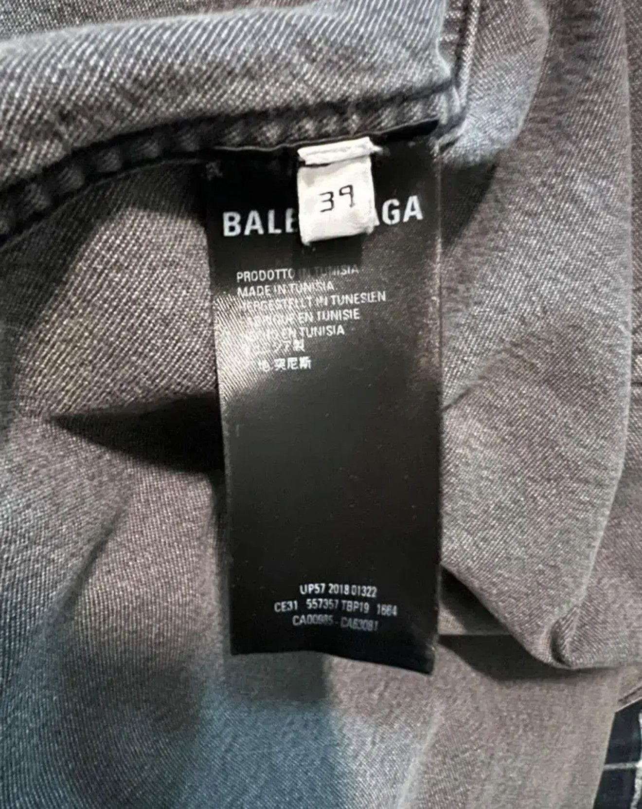 Balenciaga Balenciaga oversized layered denim padded shirt Size US M / EU 48-50 / 2 - 4 Thumbnail