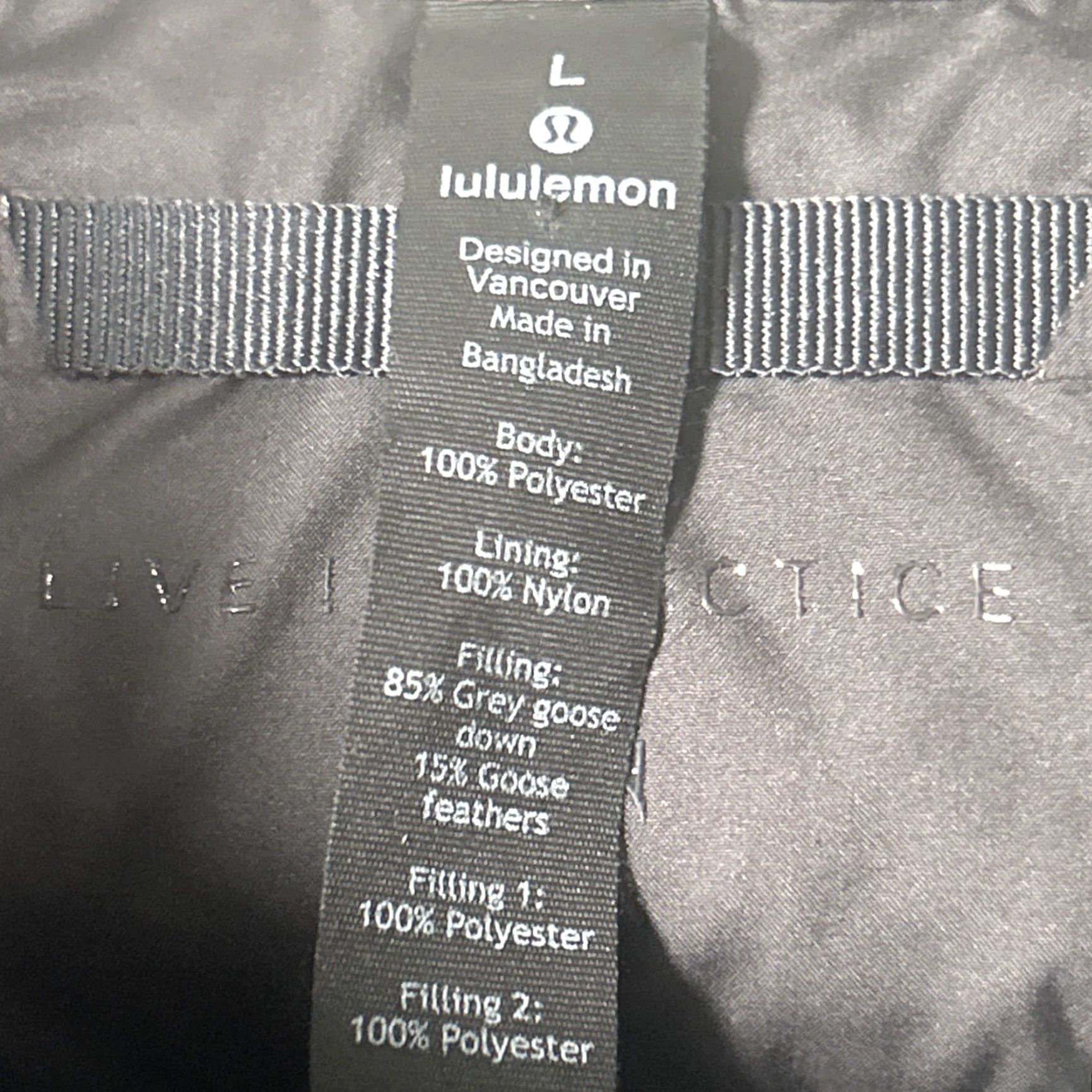 Lululemon Lululemon Jacket Mens Full Zip 700 Fill Down Puffer Gray L Size US L / EU 52-54 / 3 - 3 Thumbnail