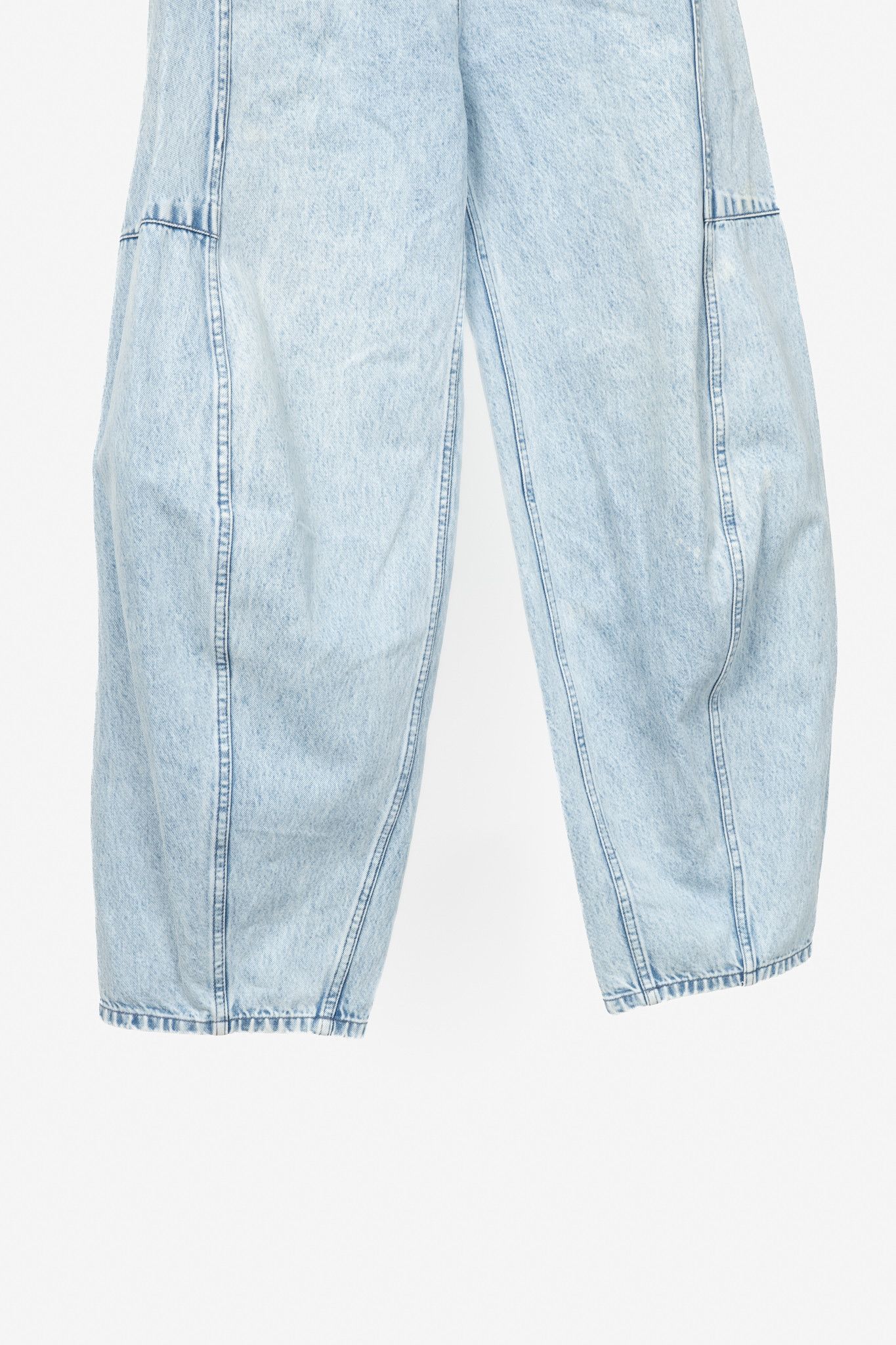 Tibi Tibi Sid Acid Iceberg Blue Wide-Leg Jeans Size 25" / US 0 / IT 36 - 5 Thumbnail